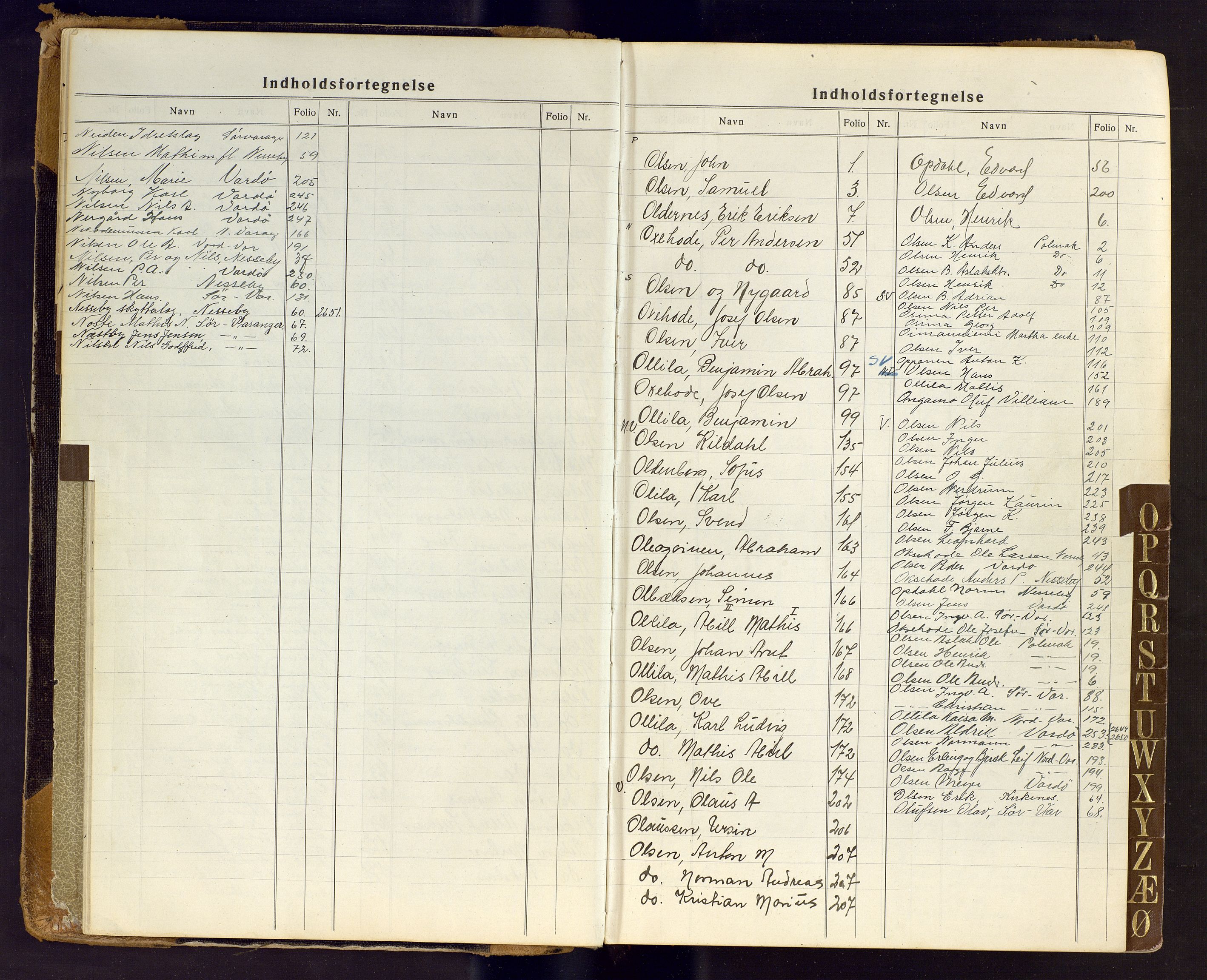 Finnmark jordsalgskommisjon/jordsalgskontor og Statskog SF Finnmark jordsalgskontor, AV/SATØ-S-1443/J/Ja/L0007: Forpaktningsbok for Finnmark III, 1913-1937