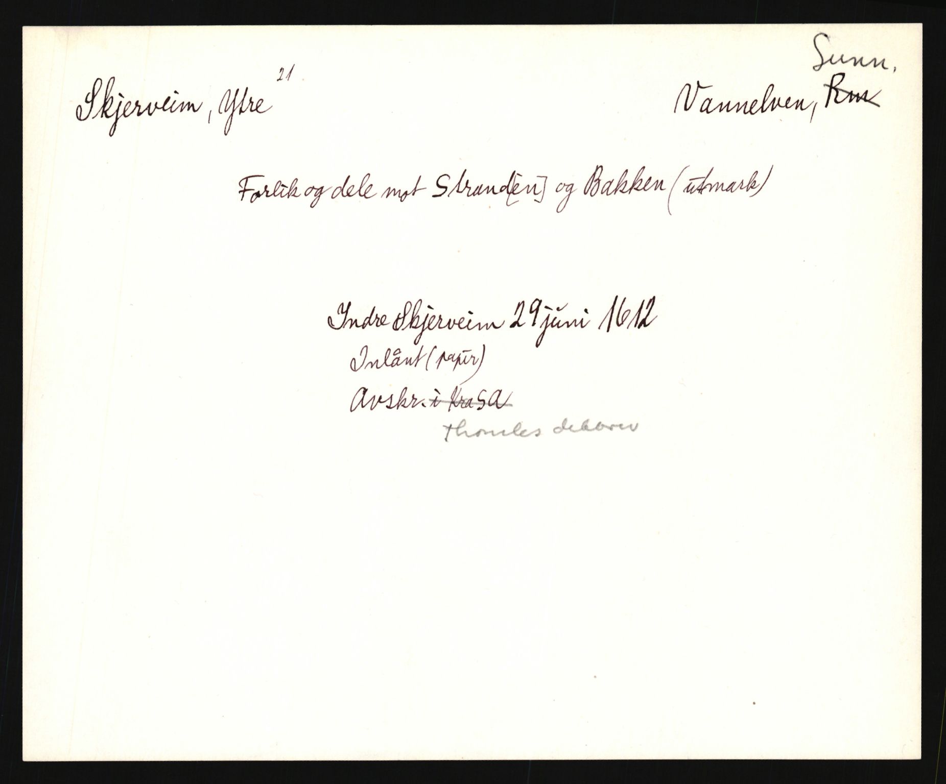 Riksarkivets diplomsamling, AV/RA-EA-5965/F35/F35e/L0031: Registreringssedler Møre og Romsdal, 1400-1700, s. 35