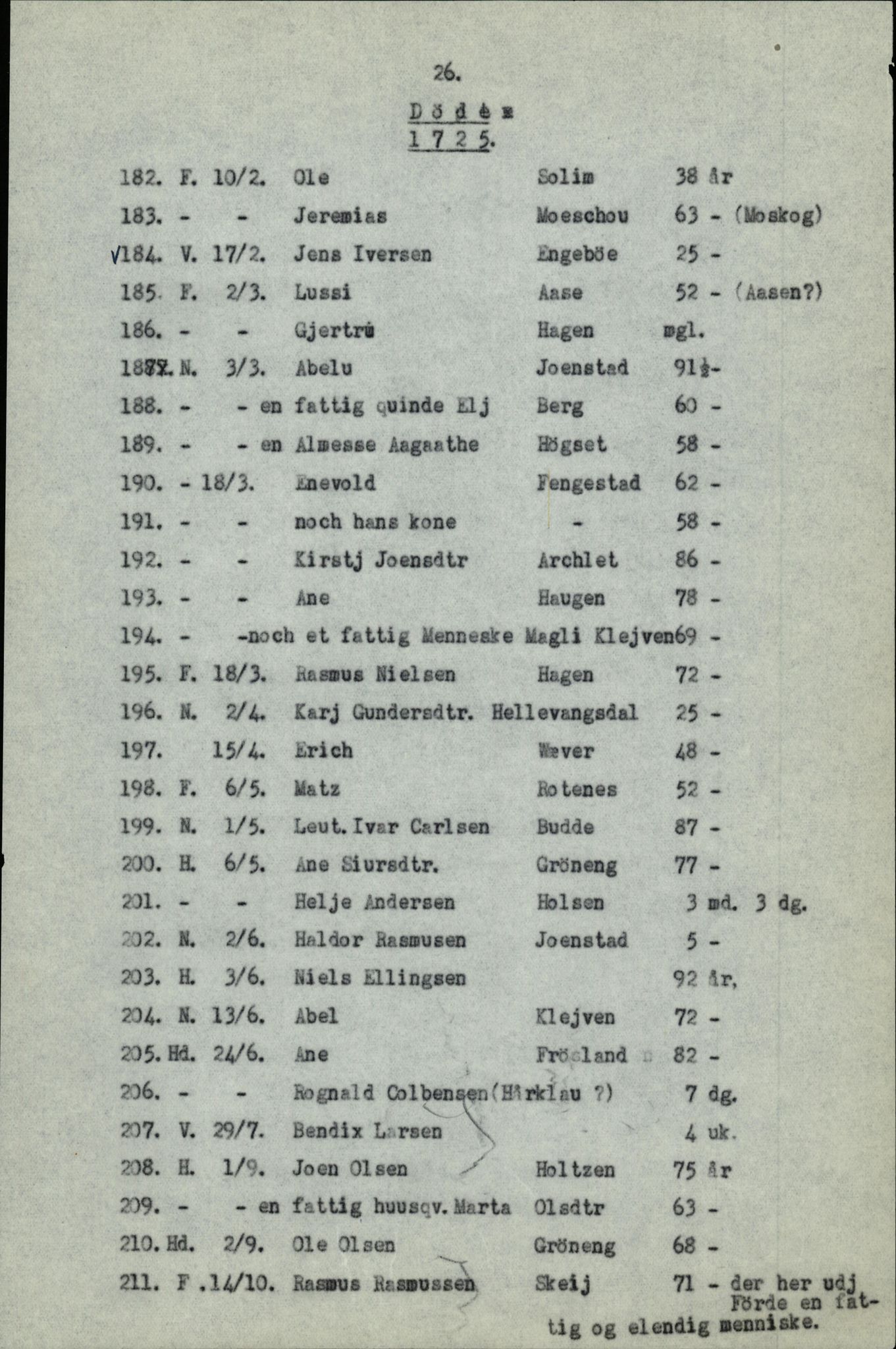 Samling av fulltekstavskrifter, SAB/FULLTEKST/B/14/0006: Førde sokneprestembete, ministerialbok nr. A 1, 1720-1727, s. 27