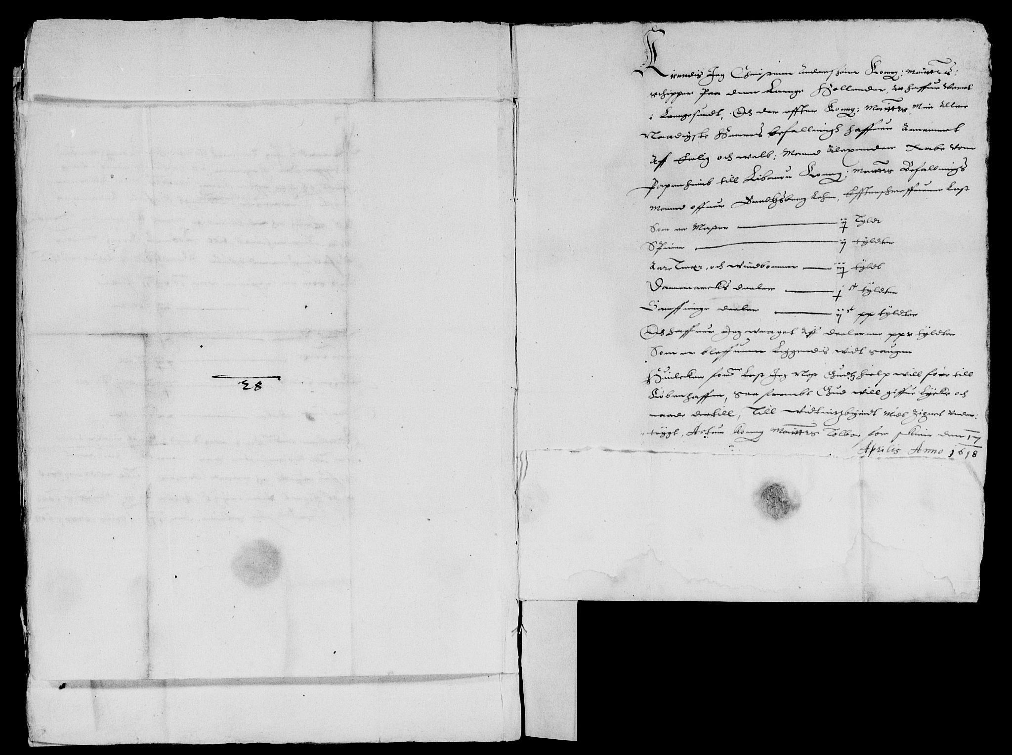 Rentekammeret inntil 1814, Reviderte regnskaper, Lensregnskaper, AV/RA-EA-5023/R/Rb/Rbp/L0005: Bratsberg len, 1612-1620