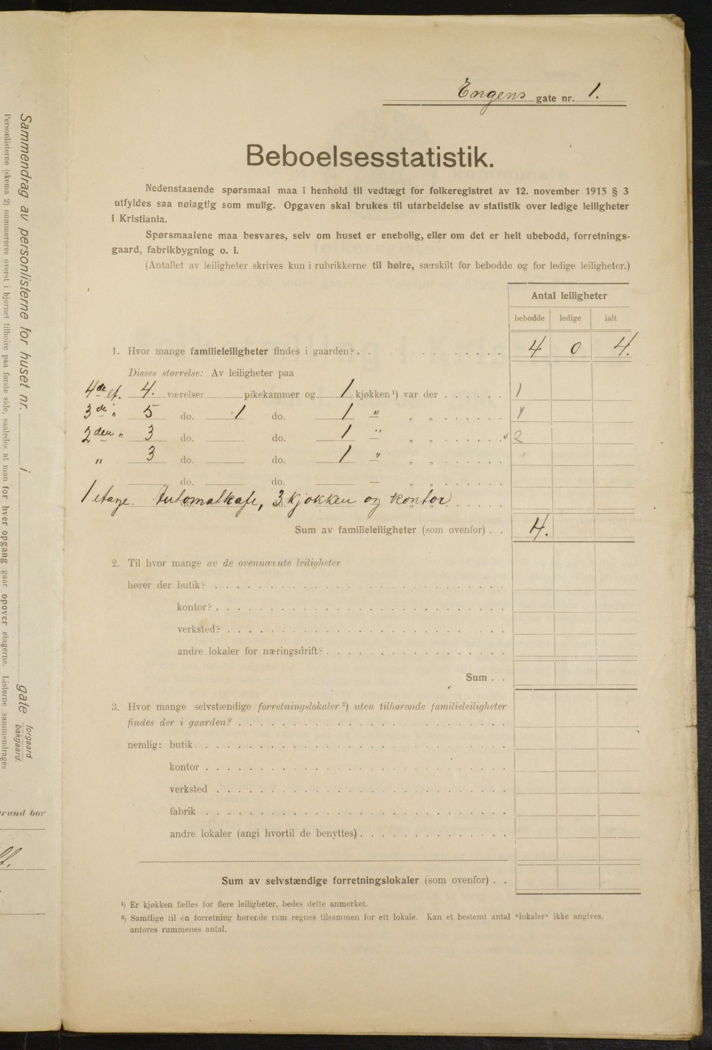 OBA, Kommunal folketelling 1.2.1916 for Kristiania, 1916, s. 22083