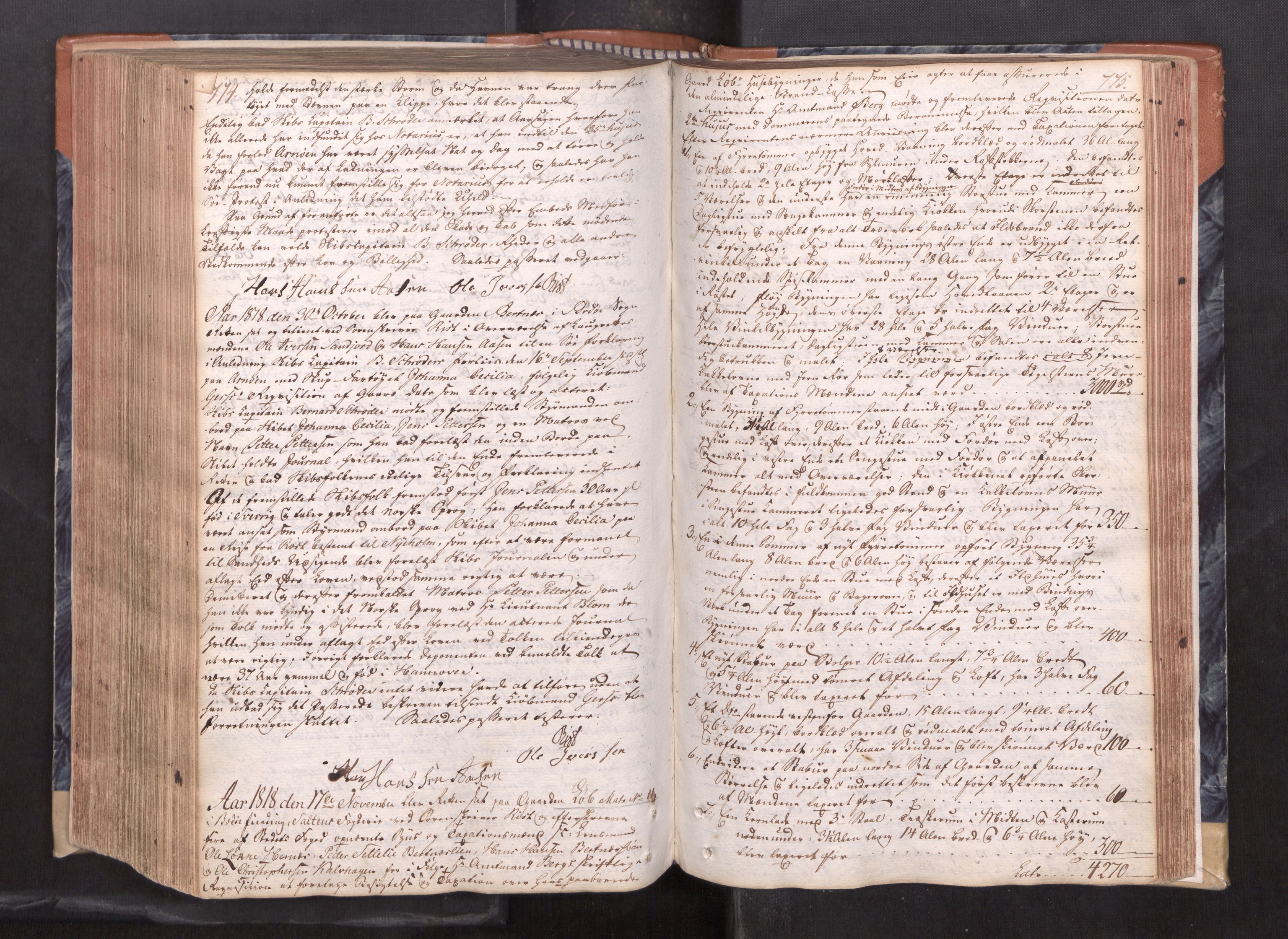 Salten sorenskriveri, AV/SAT-A-4578/1/1/1A/L0019: Tingbok, 1809-1820, s. 774-775