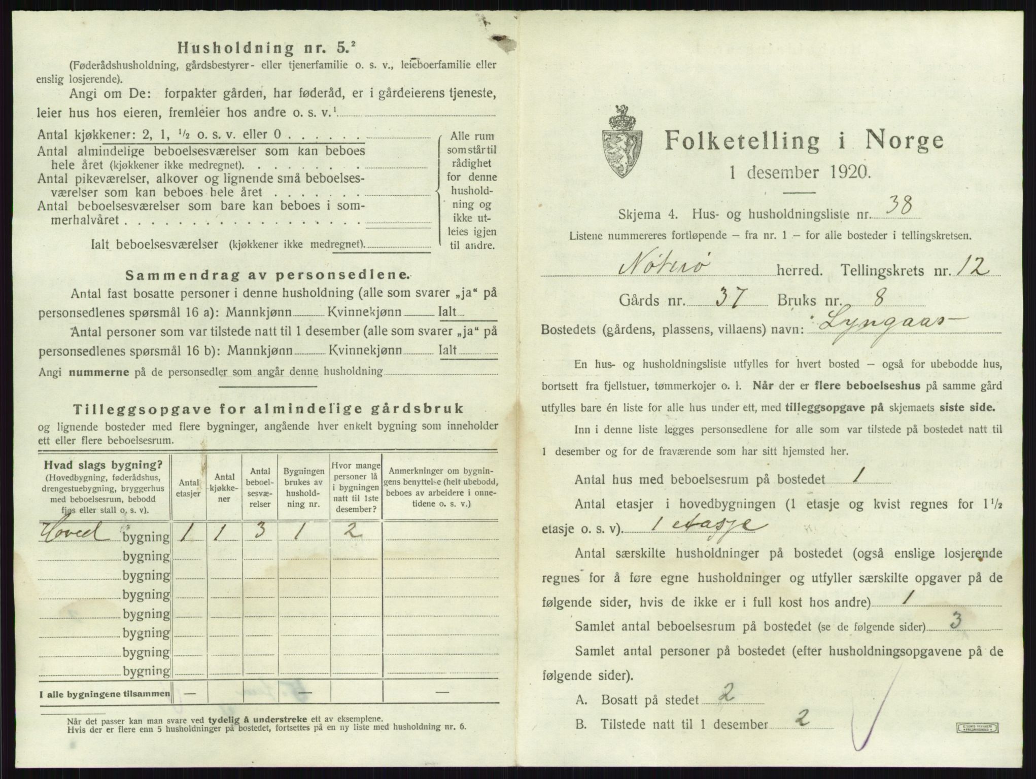 SAKO, Folketelling 1920 for 0722 Nøtterøy herred, 1920, s. 2527