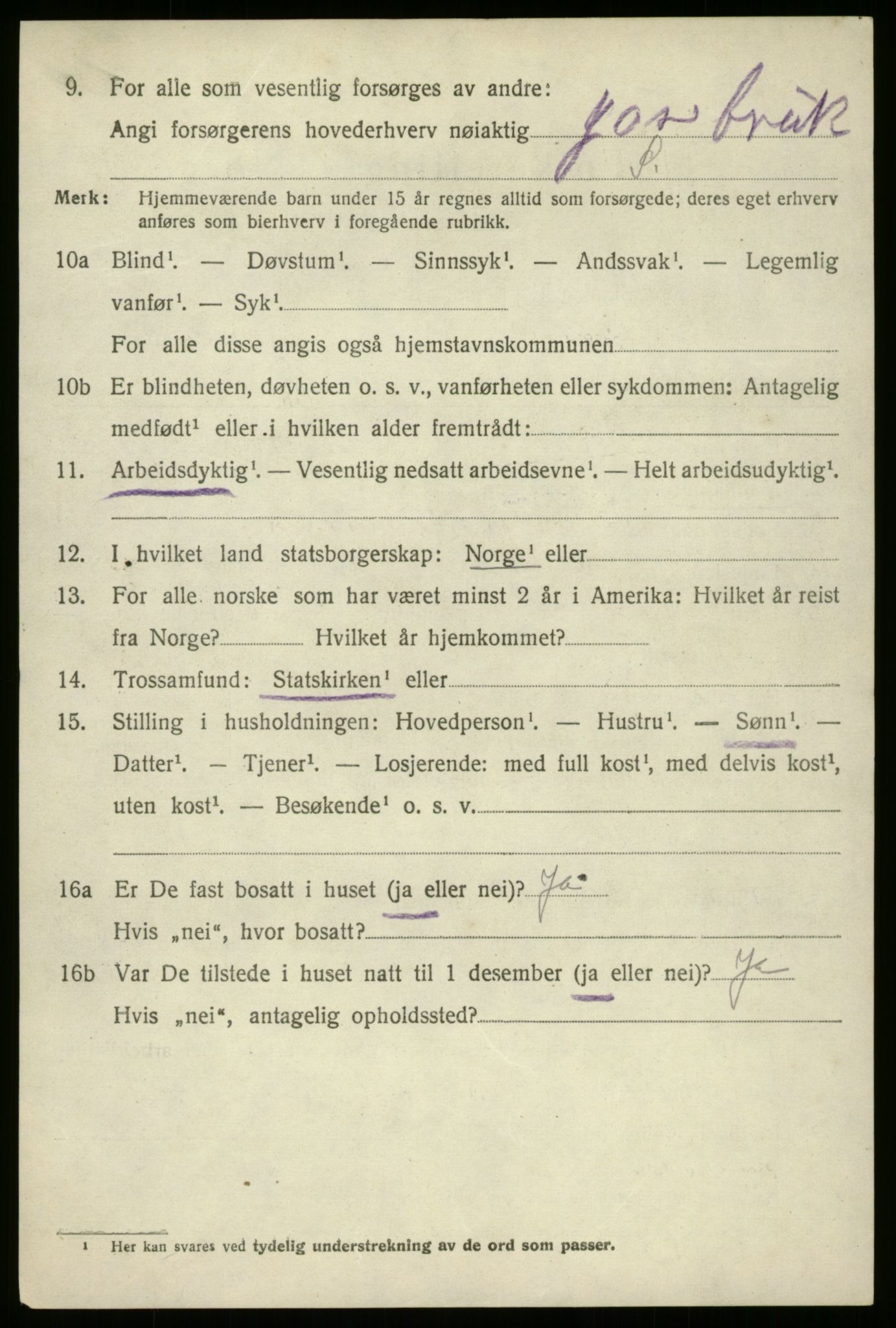 SAB, Folketelling 1920 for 1446 Breim herred, 1920, s. 2498