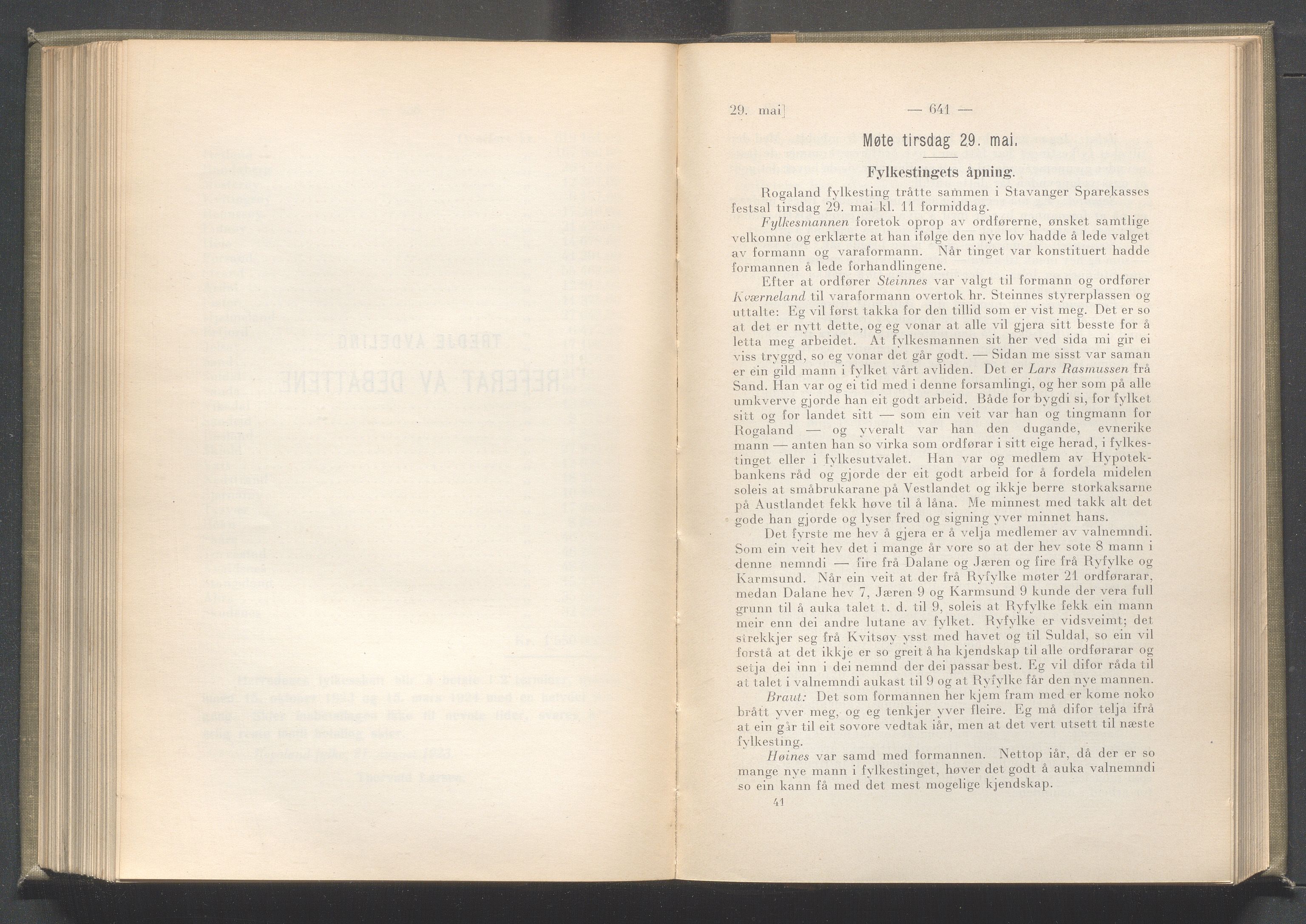 Rogaland fylkeskommune - Fylkesrådmannen , IKAR/A-900/A/Aa/Aaa/L0042: Møtebok , 1923, s. 640-641