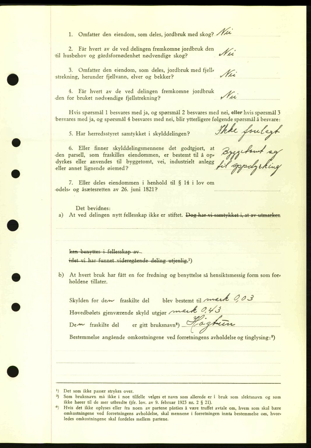 Nordre Sunnmøre sorenskriveri, AV/SAT-A-0006/1/2/2C/2Ca: Pantebok nr. A13, 1942-1942, Dagboknr: 693/1942