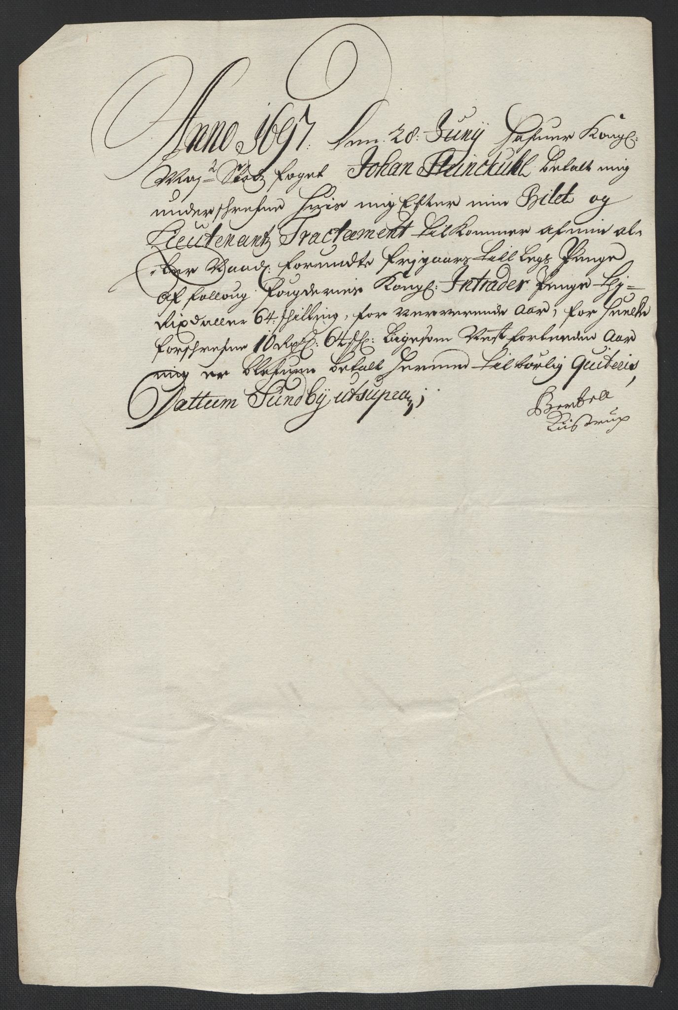 Rentekammeret inntil 1814, Reviderte regnskaper, Fogderegnskap, RA/EA-4092/R10/L0440: Fogderegnskap Aker og Follo, 1696-1697, s. 423