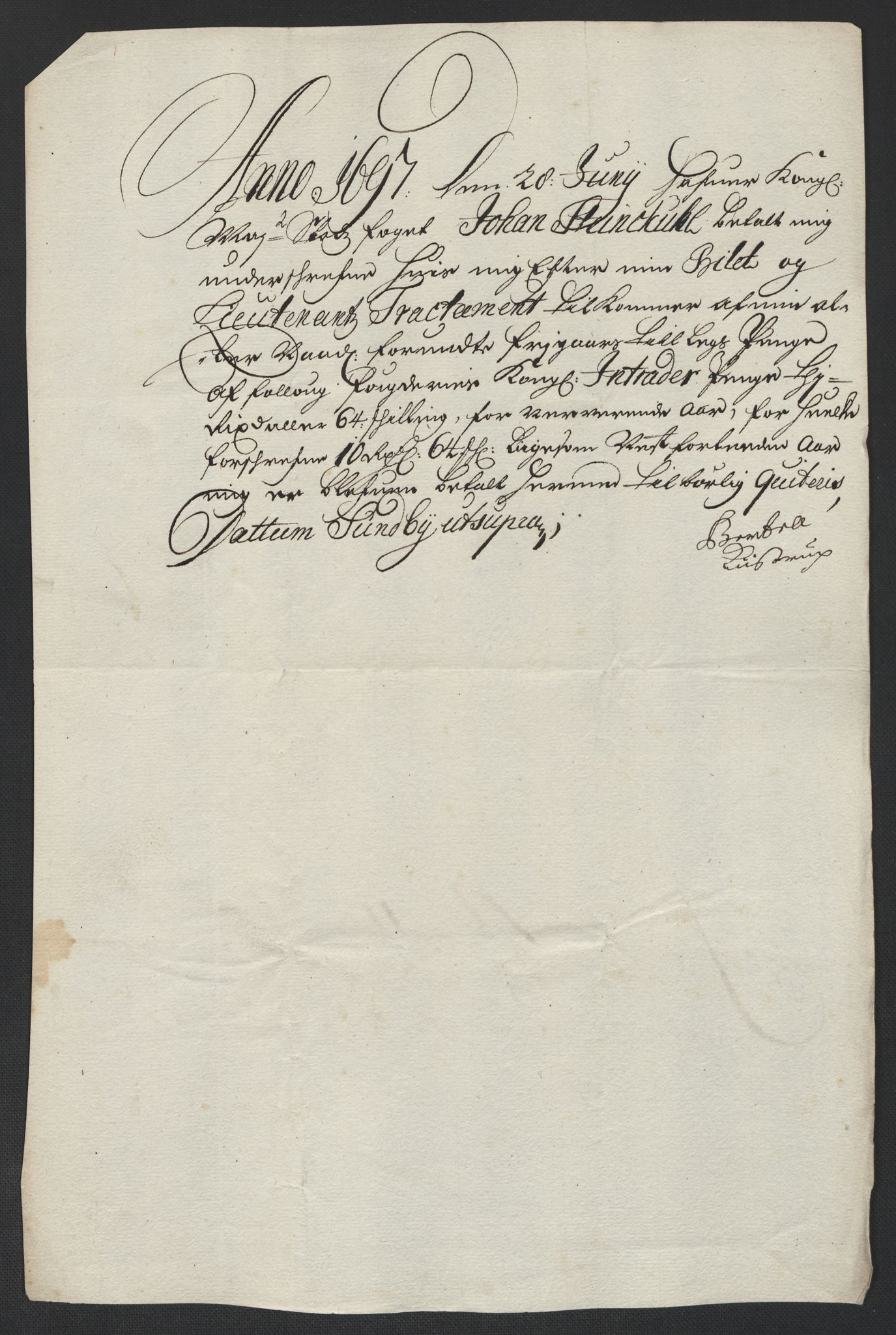 Rentekammeret inntil 1814, Reviderte regnskaper, Fogderegnskap, AV/RA-EA-4092/R10/L0440: Fogderegnskap Aker og Follo, 1696-1697, s. 423