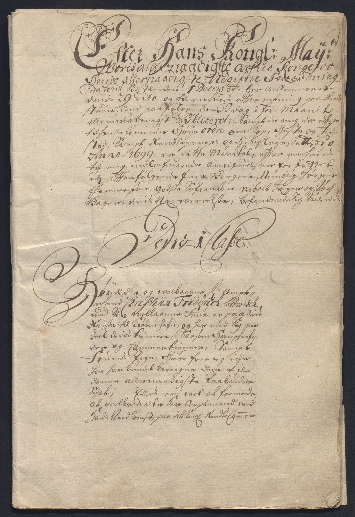 Rentekammeret inntil 1814, Reviderte regnskaper, Byregnskaper, RA/EA-4066/R/Ro/L0302: [O4] Kontribusjonsregnskap, 1687-1711, s. 132