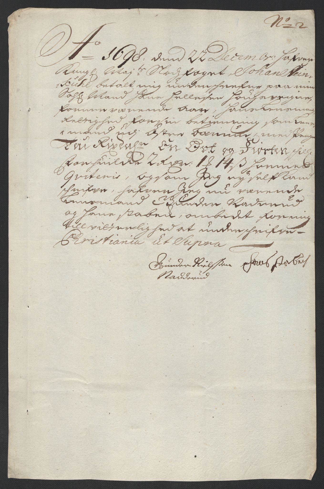 Rentekammeret inntil 1814, Reviderte regnskaper, Fogderegnskap, AV/RA-EA-4092/R10/L0441: Fogderegnskap Aker og Follo, 1698, s. 202