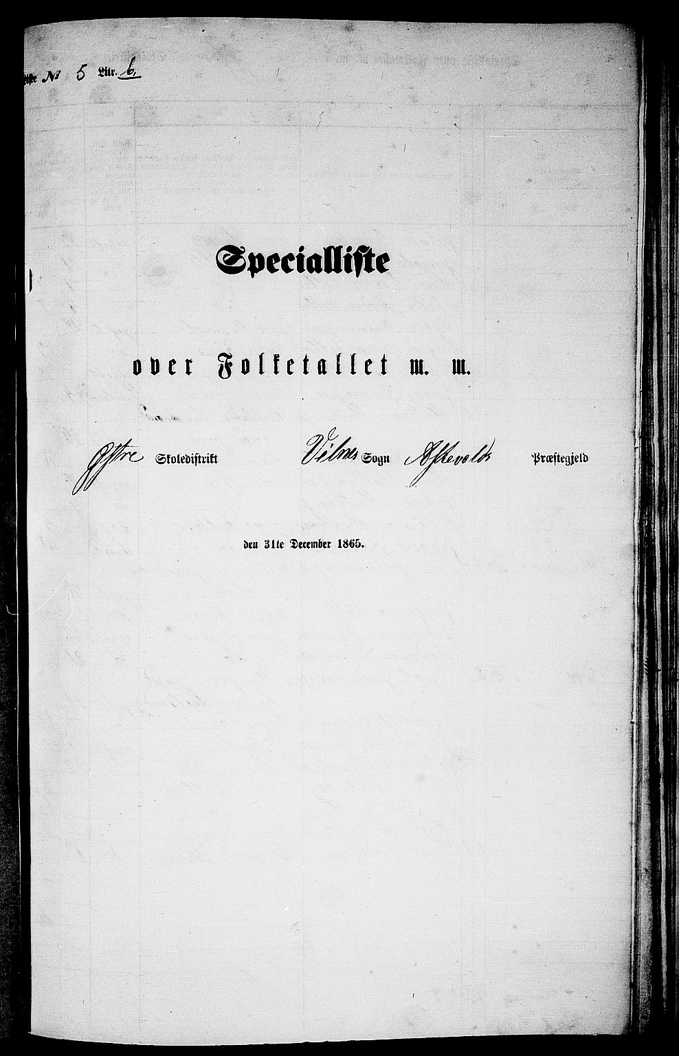 RA, Folketelling 1865 for 1428P Askvoll prestegjeld, 1865, s. 106