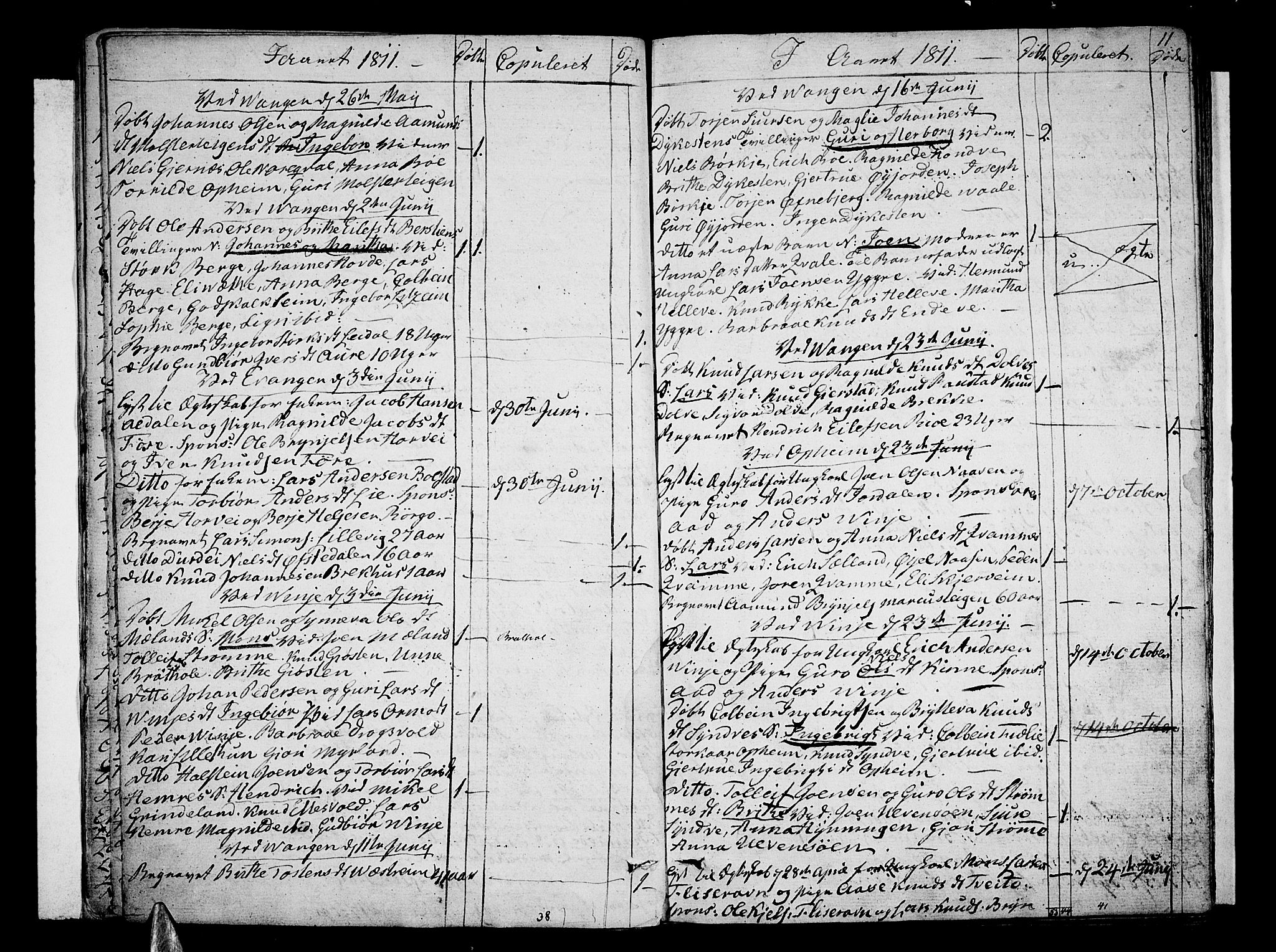 Voss sokneprestembete, AV/SAB-A-79001/H/Haa: Ministerialbok nr. A 10, 1810-1821, s. 11
