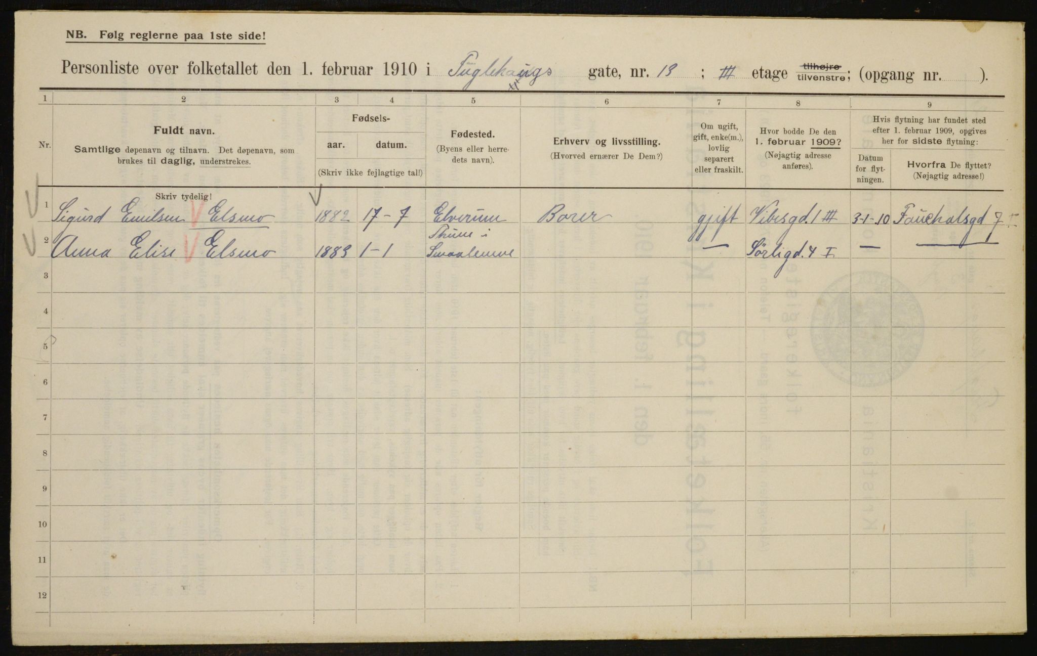 OBA, Kommunal folketelling 1.2.1910 for Kristiania, 1910, s. 27082