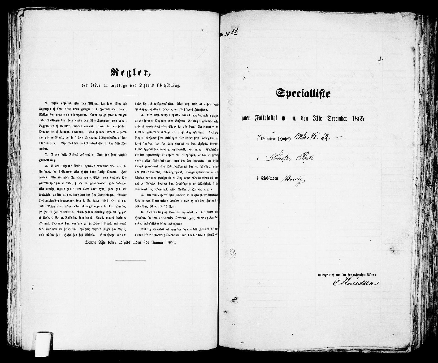 RA, Folketelling 1865 for 0804P Brevik prestegjeld, 1865, s. 554