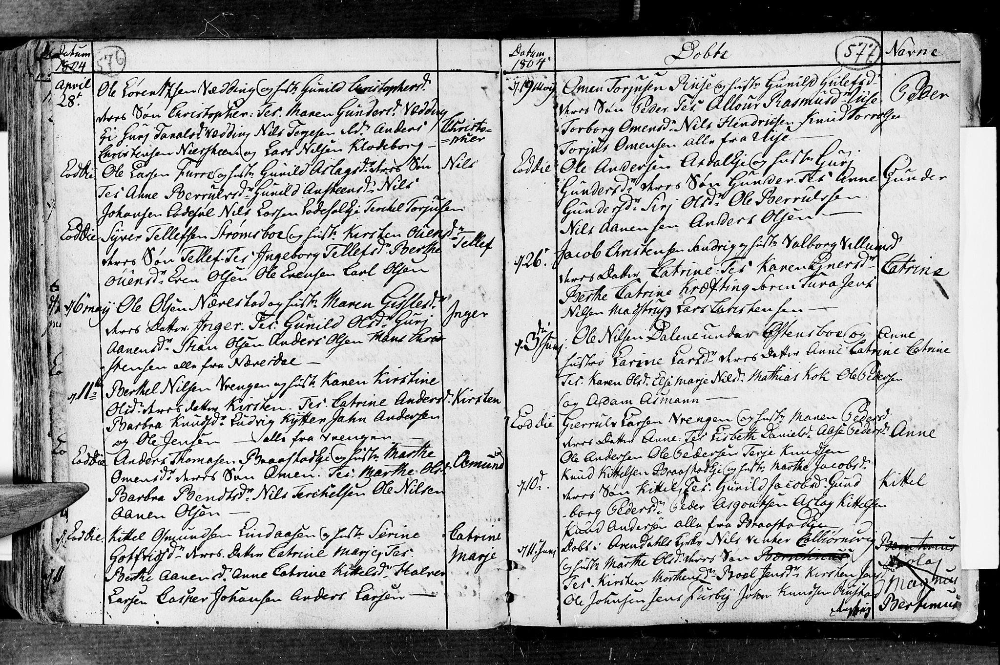 Øyestad sokneprestkontor, AV/SAK-1111-0049/F/Fa/L0008: Ministerialbok nr. A 8, 1777-1804, s. 576-577