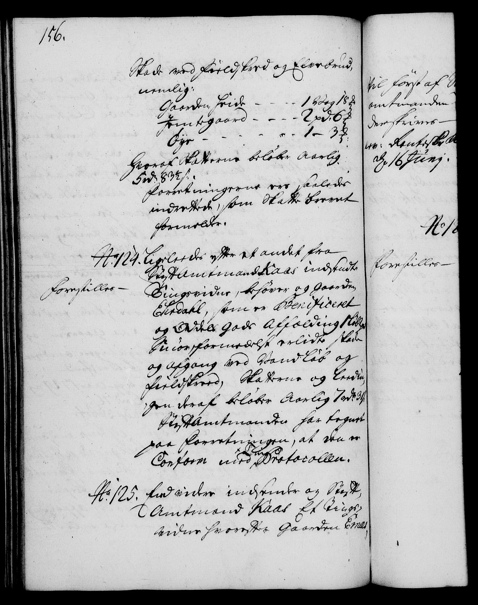 Rentekammeret, Kammerkanselliet, RA/EA-3111/G/Gh/Gha/L0015: Norsk ekstraktmemorialprotokoll (merket RK 53.60), 1733, s. 156