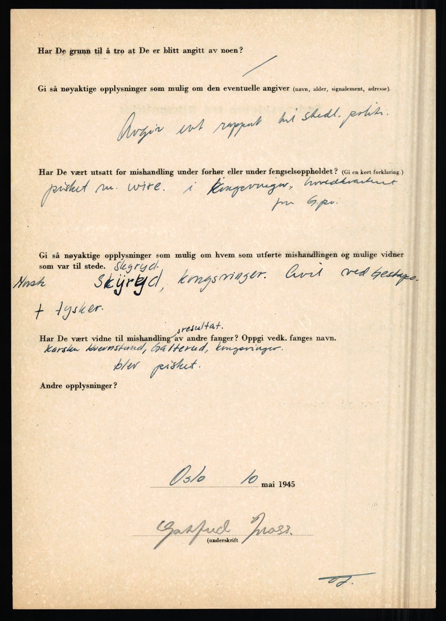 Rikspolitisjefen, AV/RA-S-1560/L/L0012: Mogensen, Øivind - Noraas, Lars, 1940-1945, s. 122