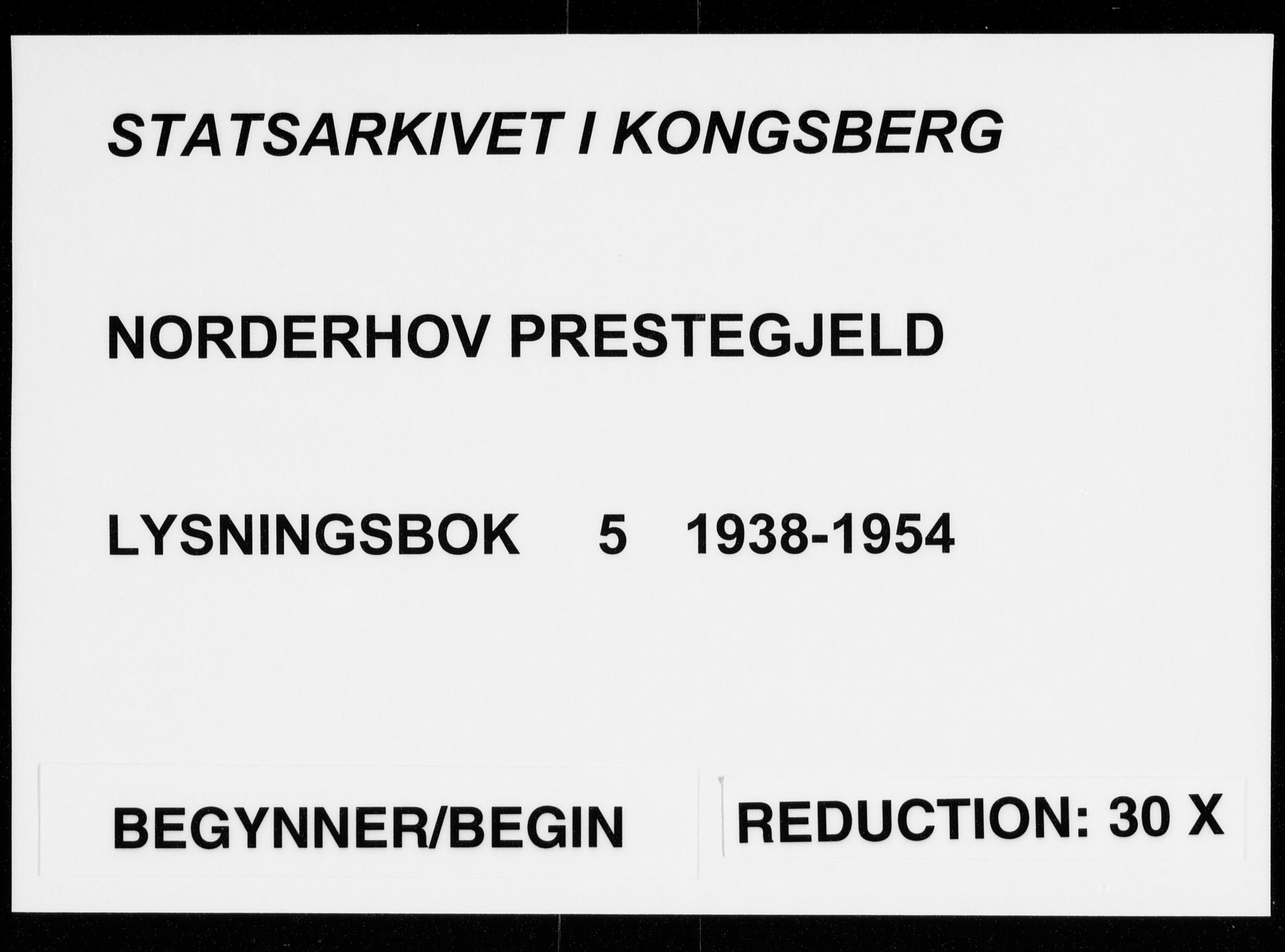 Norderhov kirkebøker, SAKO/A-237/H/Ha/L0005: Lysningsprotokoll nr. 5, 1938-1954