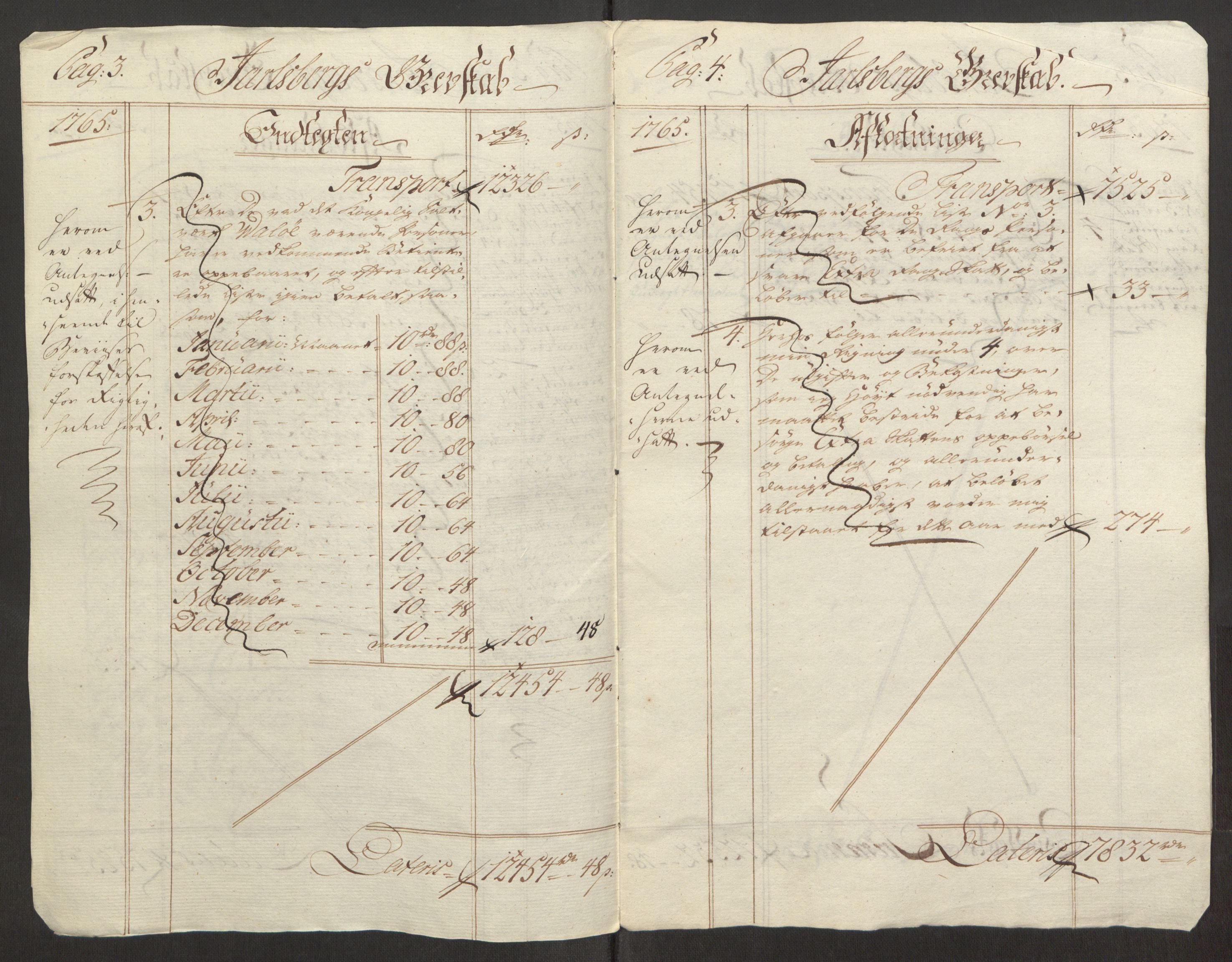 Rentekammeret inntil 1814, Reviderte regnskaper, Fogderegnskap, RA/EA-4092/R32/L1960: Ekstraskatten Jarlsberg grevskap, 1762-1772, s. 80