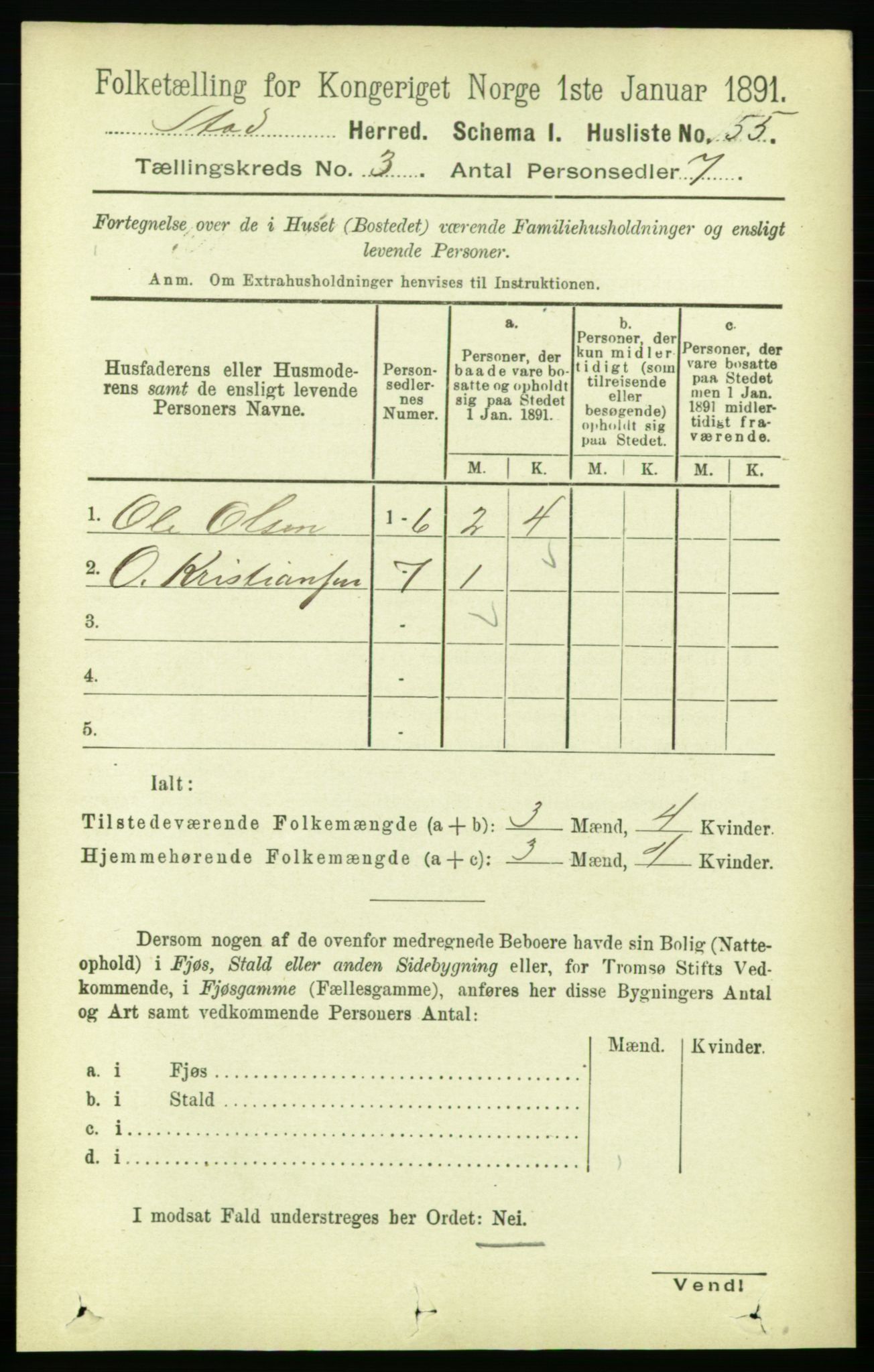 RA, Folketelling 1891 for 1734 Stod herred, 1891, s. 1314