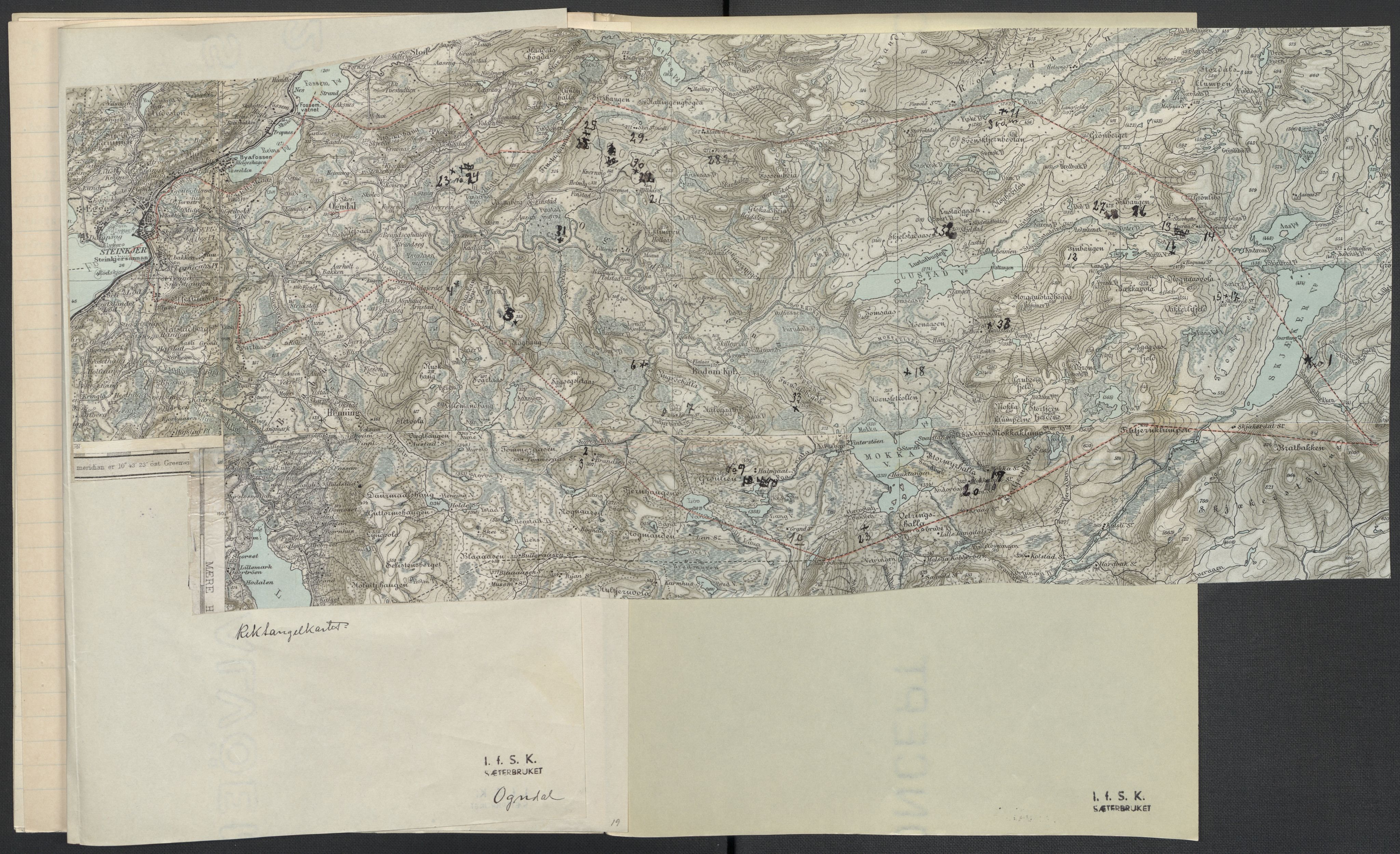 Instituttet for sammenlignende kulturforskning, AV/RA-PA-0424/F/Fc/L0015/0002: Eske B15: / Nord-Trøndelag (perm XLIII), 1933-1938