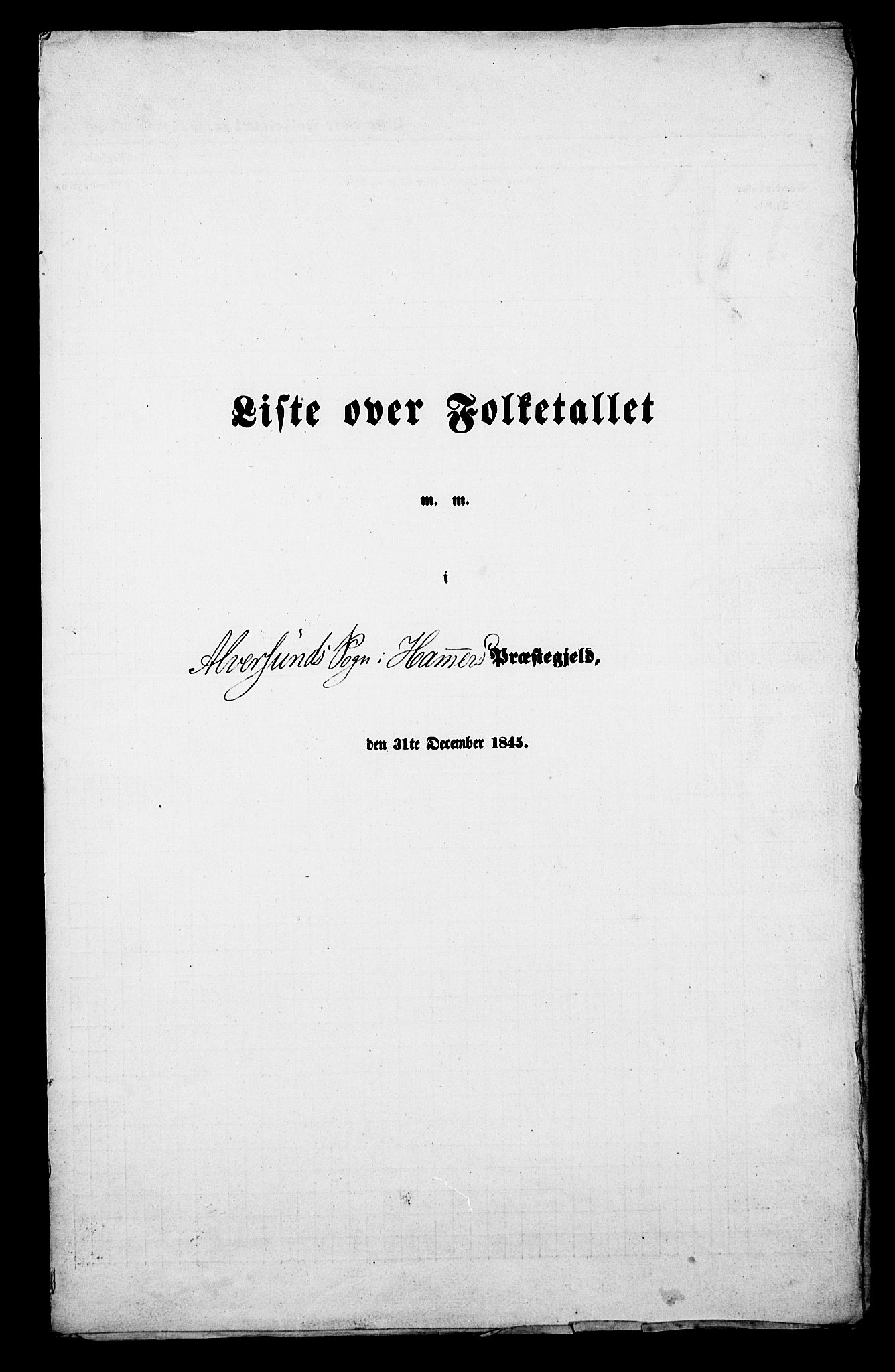 , Folketelling 1845 for 1254P Hamre prestegjeld, 1845, s. 17