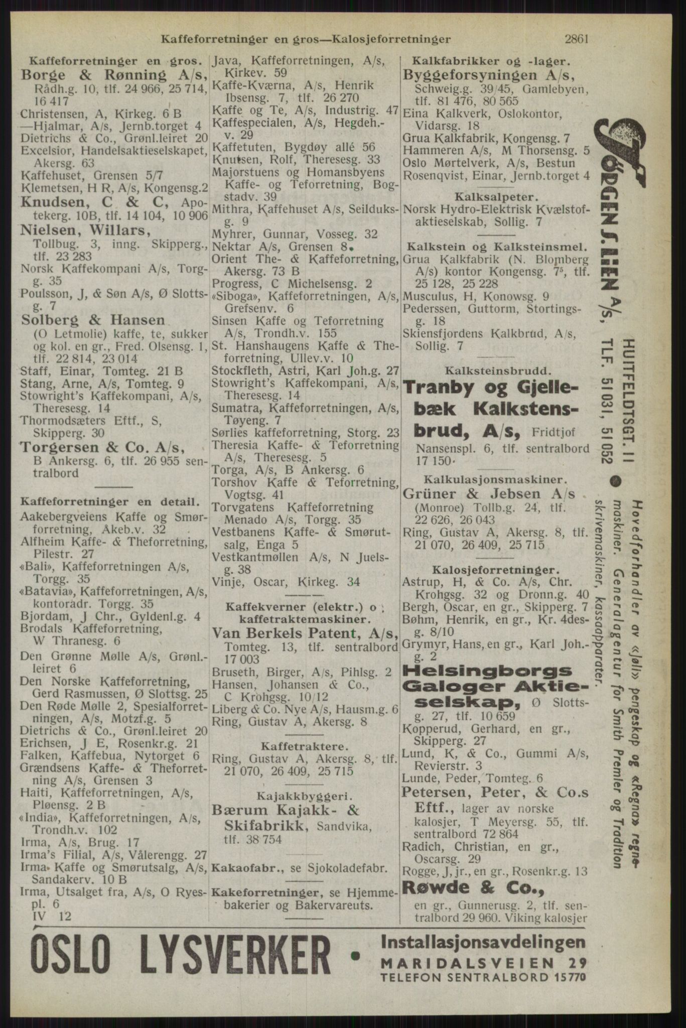 Kristiania/Oslo adressebok, PUBL/-, 1944, s. 2861