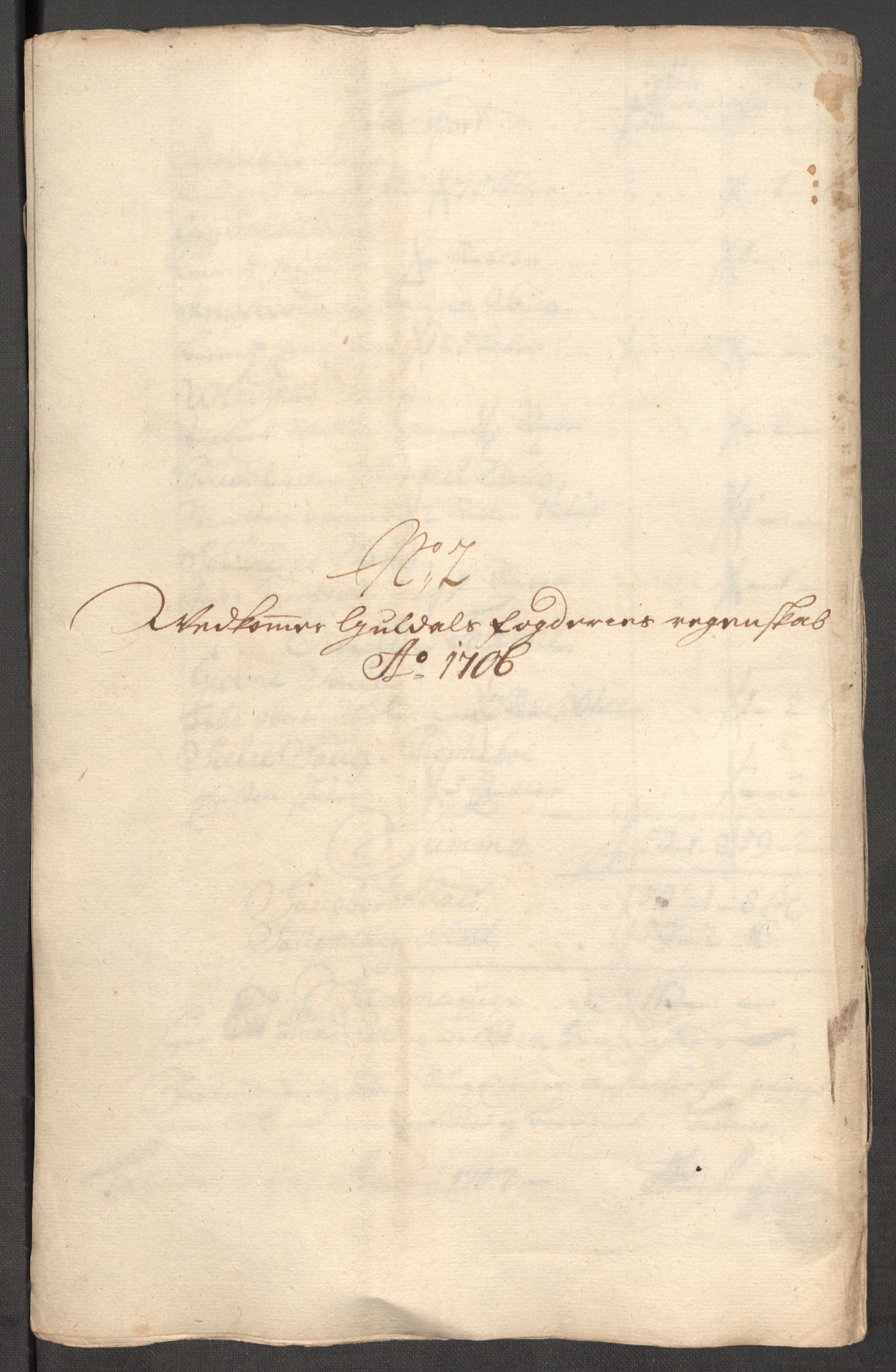 Rentekammeret inntil 1814, Reviderte regnskaper, Fogderegnskap, AV/RA-EA-4092/R60/L3956: Fogderegnskap Orkdal og Gauldal, 1706, s. 268