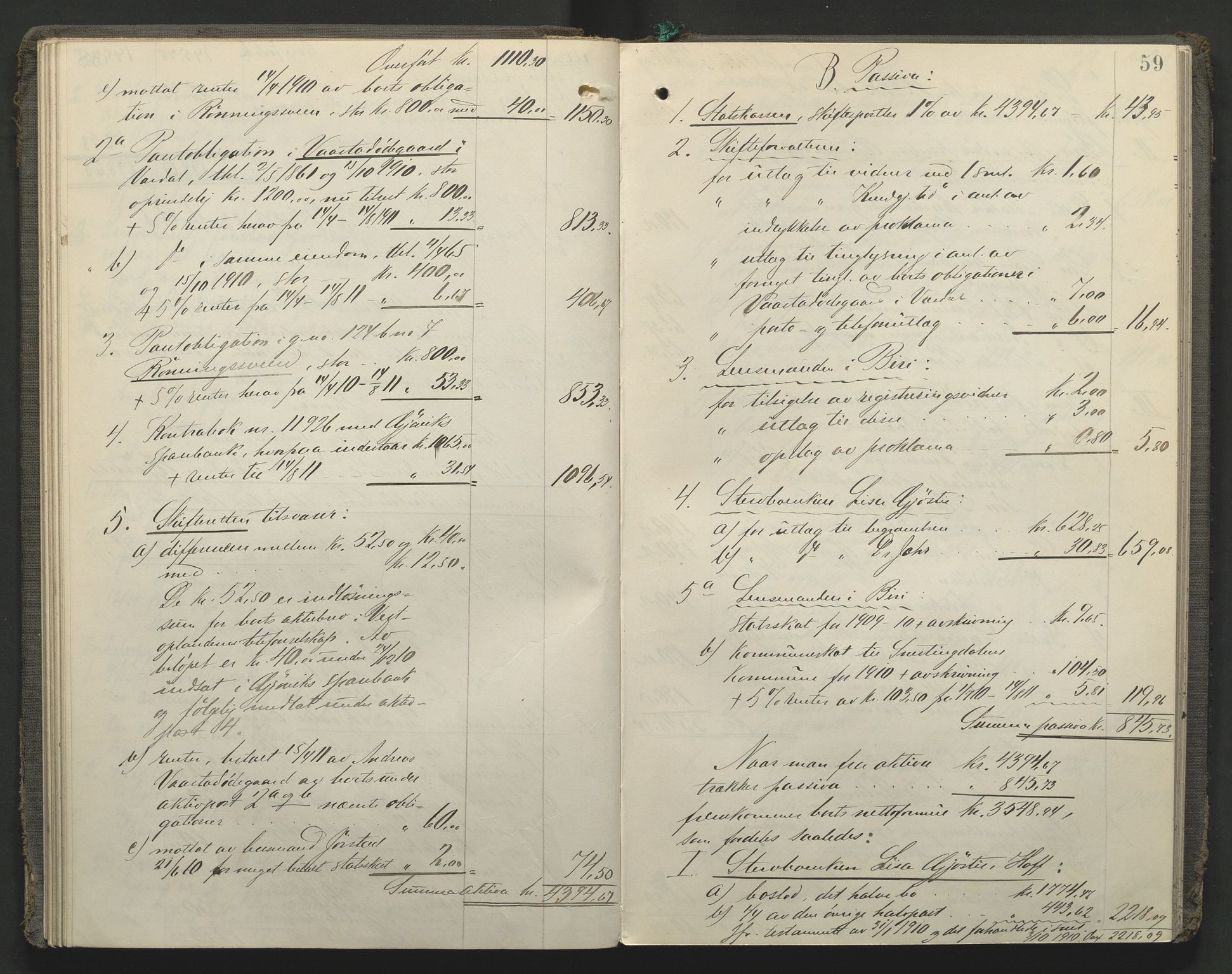 Toten tingrett, AV/SAH-TING-006/J/Jb/L0009: Skifteutlodningsprotokoll - Biri, 1904-1921, s. 59