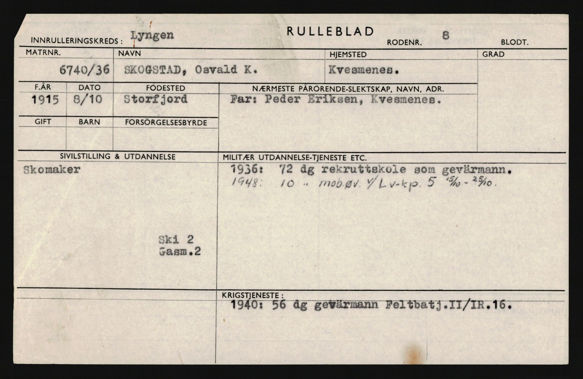 Forsvaret, Troms infanteriregiment nr. 16, AV/RA-RAFA-3146/P/Pa/L0020: Rulleblad for regimentets menige mannskaper, årsklasse 1936, 1936, s. 1219