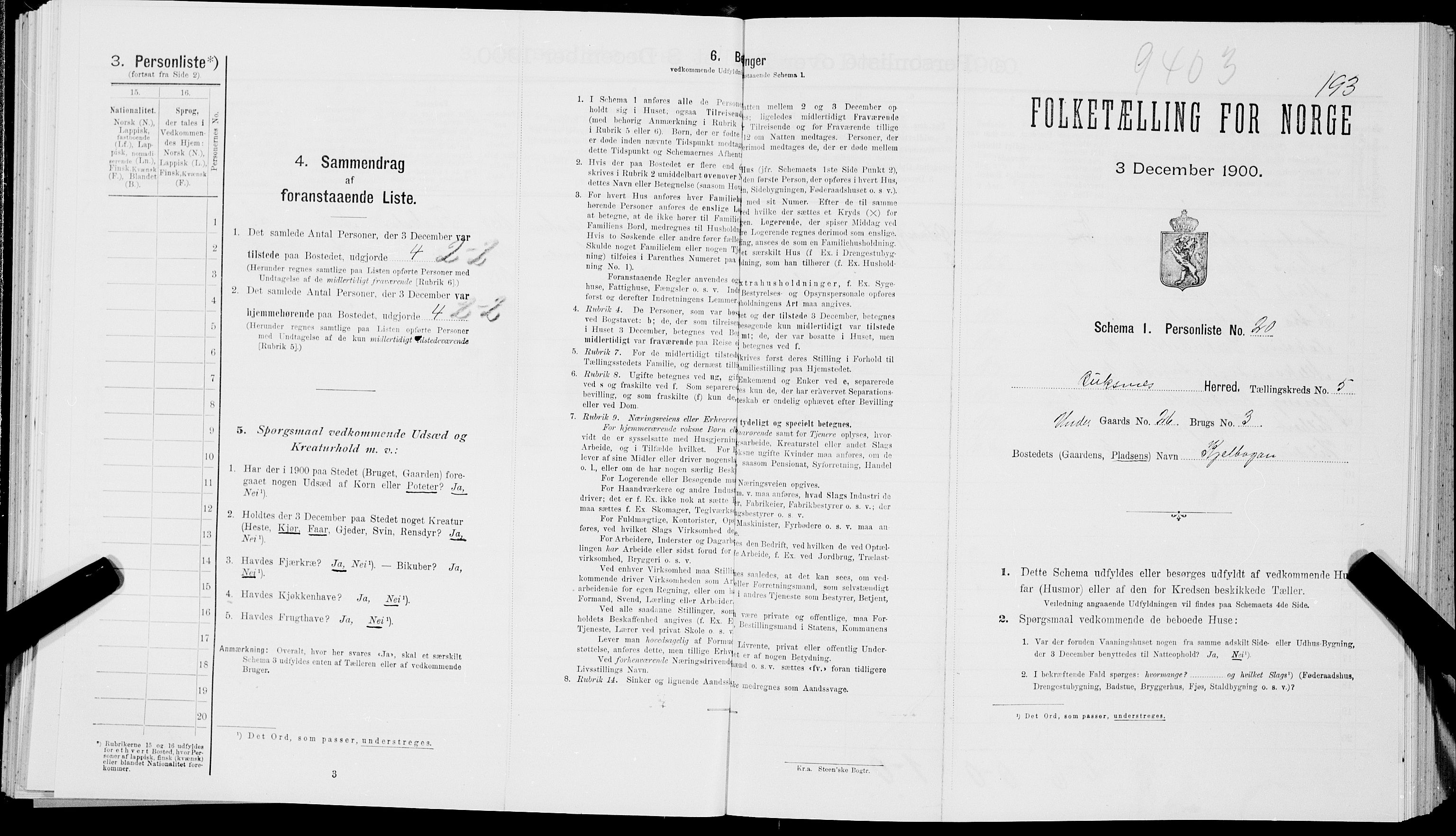 SAT, Folketelling 1900 for 1860 Buksnes herred, 1900, s. 660