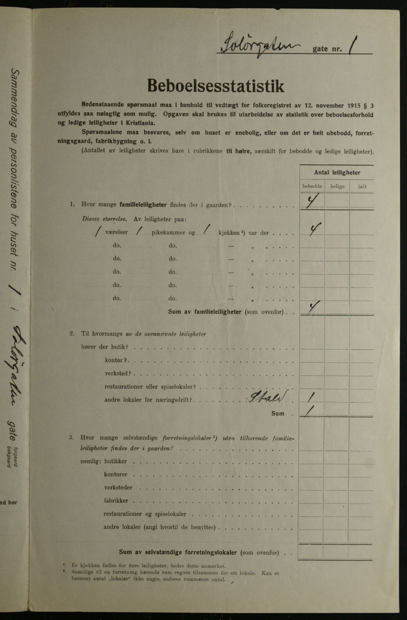 OBA, Kommunal folketelling 1.12.1923 for Kristiania, 1923, s. 109829