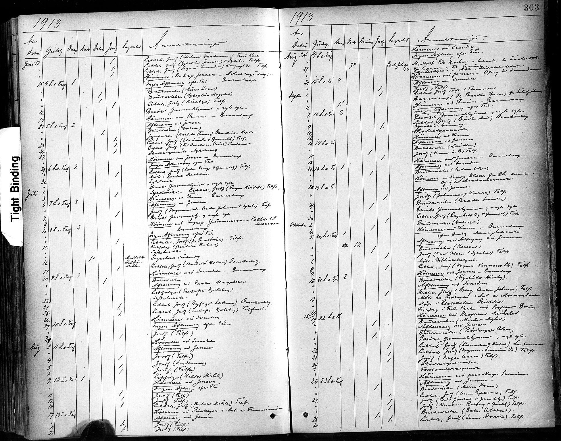 Ministerialprotokoller, klokkerbøker og fødselsregistre - Sør-Trøndelag, SAT/A-1456/602/L0120: Ministerialbok nr. 602A18, 1880-1913, s. 303