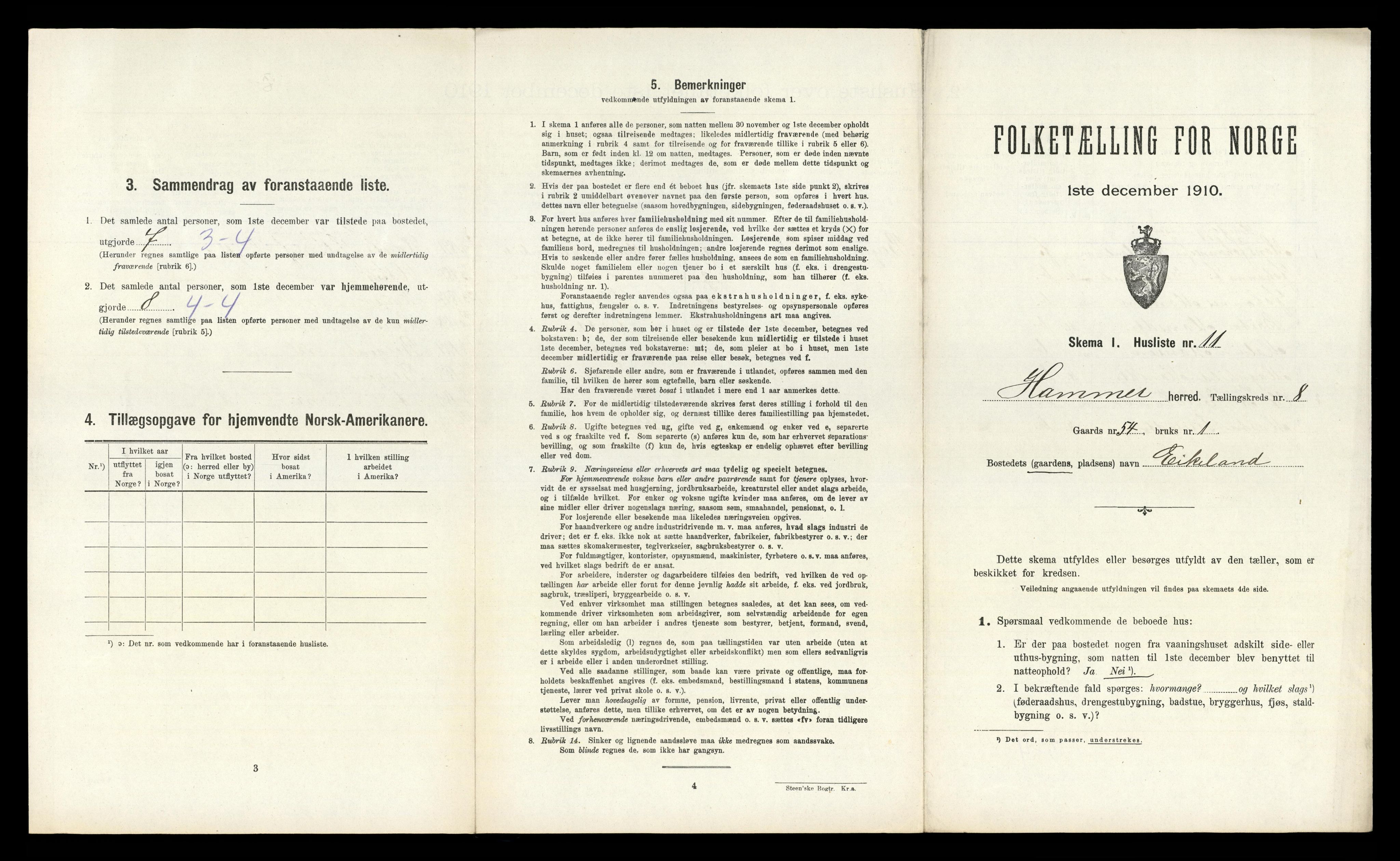 RA, Folketelling 1910 for 1254 Hamre herred, 1910, s. 584