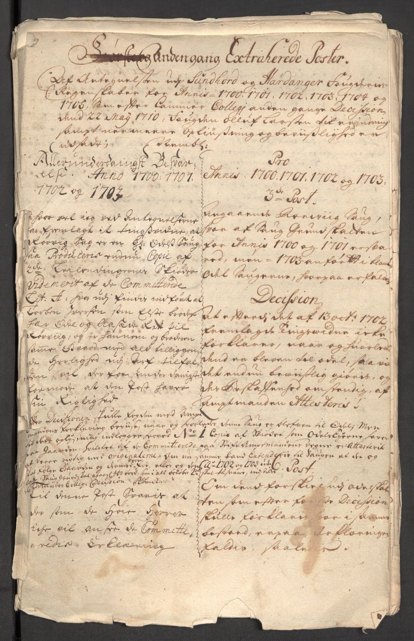 Rentekammeret inntil 1814, Reviderte regnskaper, Fogderegnskap, AV/RA-EA-4092/R48/L2983: Fogderegnskap Sunnhordland og Hardanger, 1705, s. 436