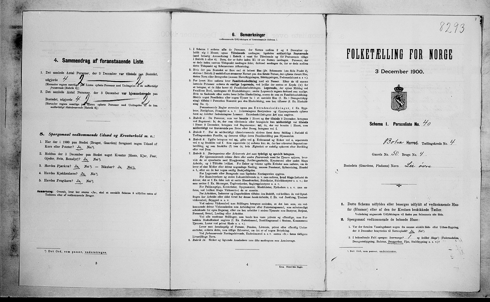 RA, Folketelling 1900 for 0715 Botne herred, 1900, s. 513