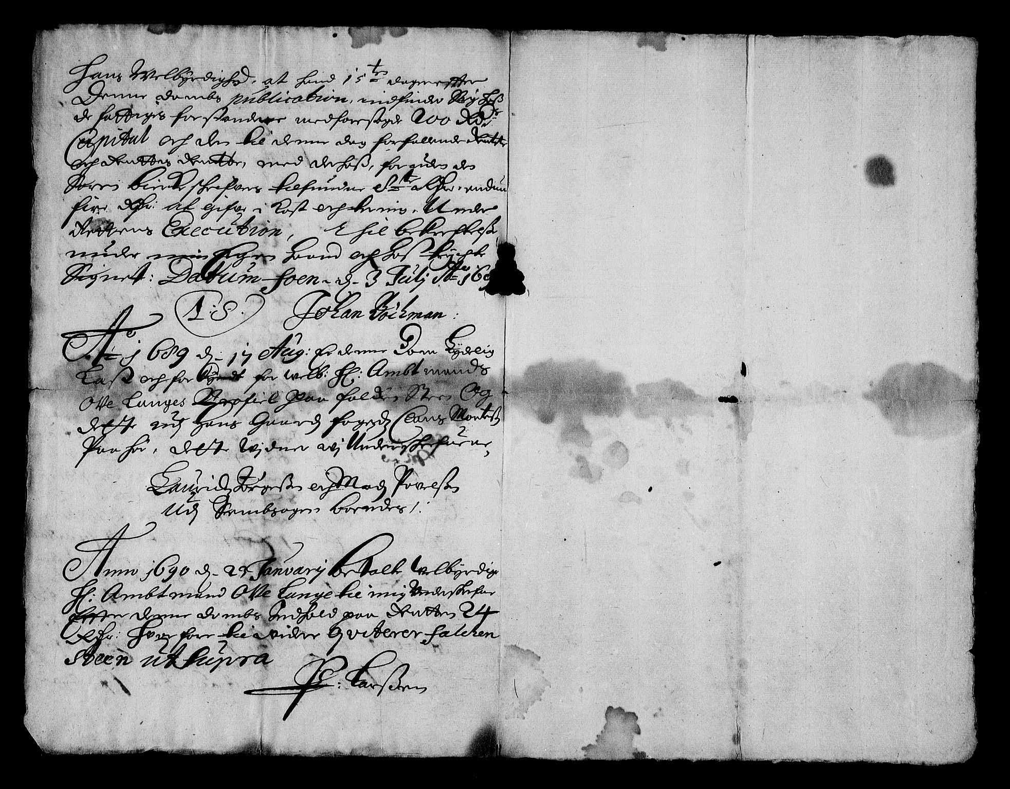 Stattholderembetet 1572-1771, AV/RA-EA-2870/Af/L0004: Avskrifter av vedlegg til originale supplikker, nummerert i samsvar med supplikkbøkene, 1691-1694, s. 72