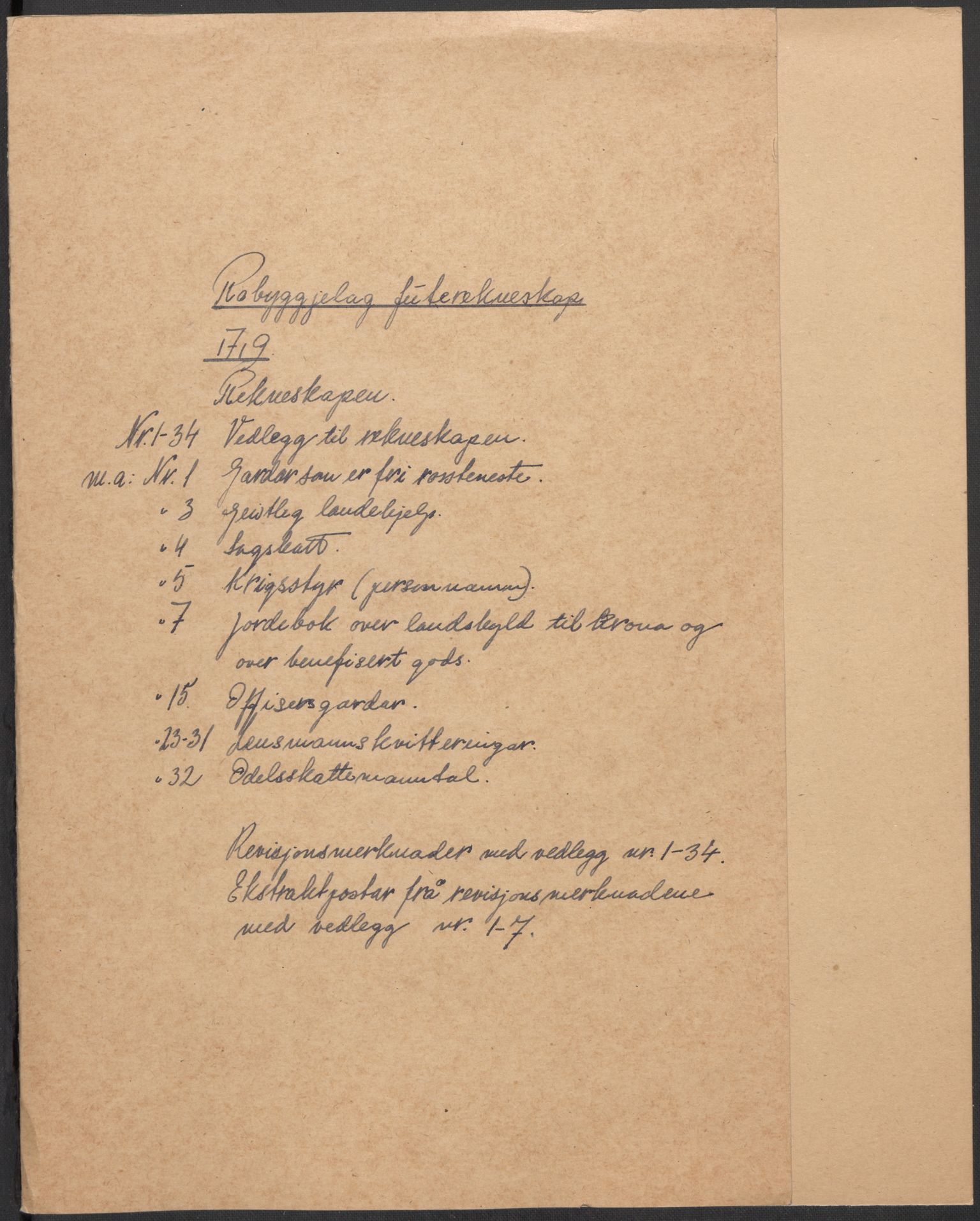 Rentekammeret inntil 1814, Reviderte regnskaper, Fogderegnskap, AV/RA-EA-4092/R40/L2453: Fogderegnskap Råbyggelag, 1718-1719, s. 262