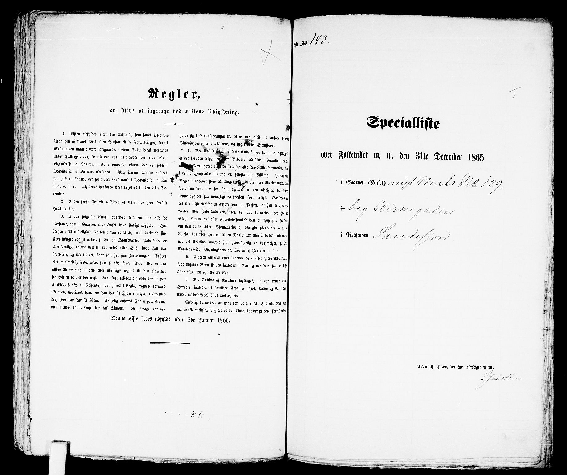 RA, Folketelling 1865 for 0706B Sandeherred prestegjeld, Sandefjord kjøpstad, 1865, s. 293