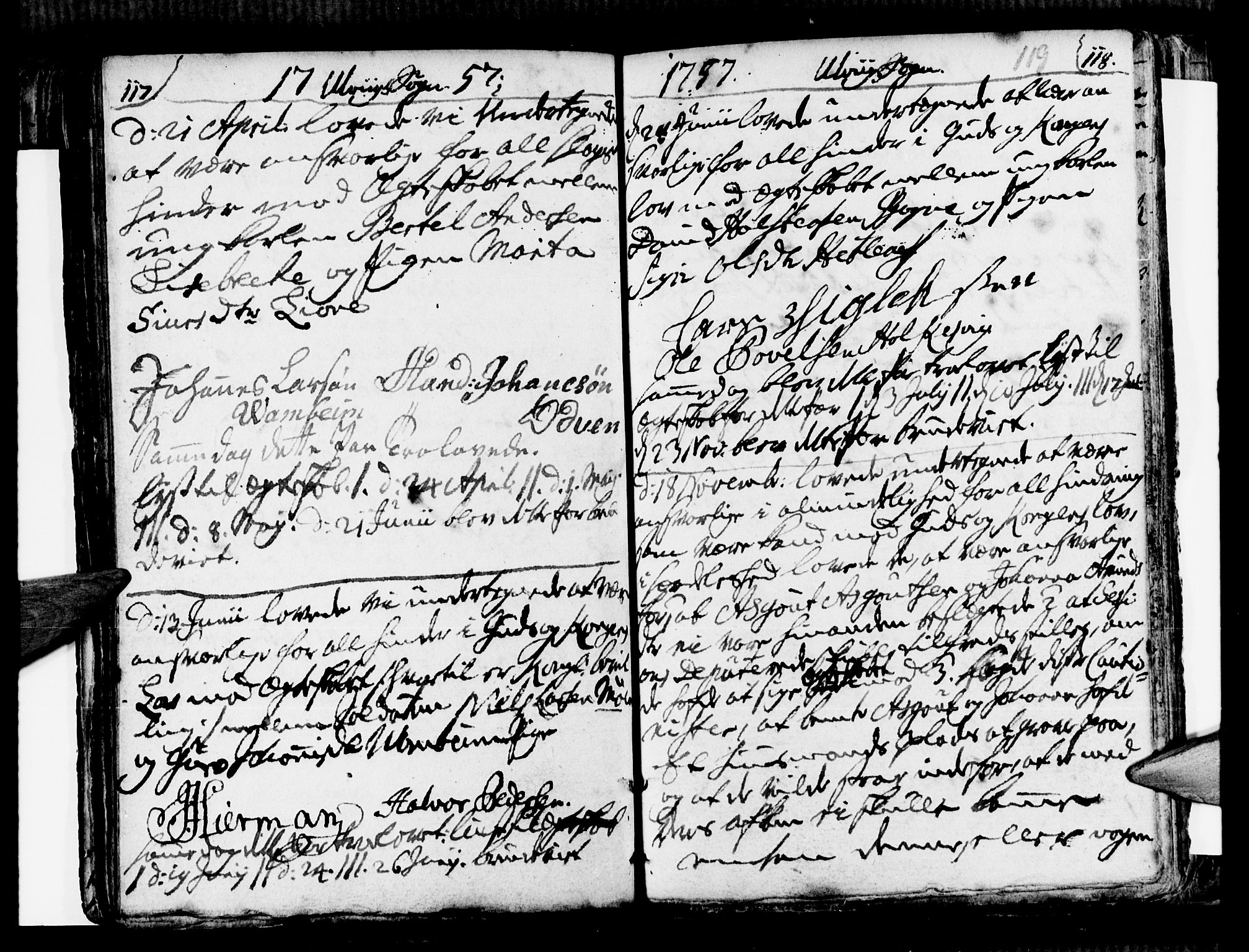 Ulvik sokneprestembete, SAB/A-78801/H/Haa: Ministerialbok nr. A 9, 1743-1792, s. 119