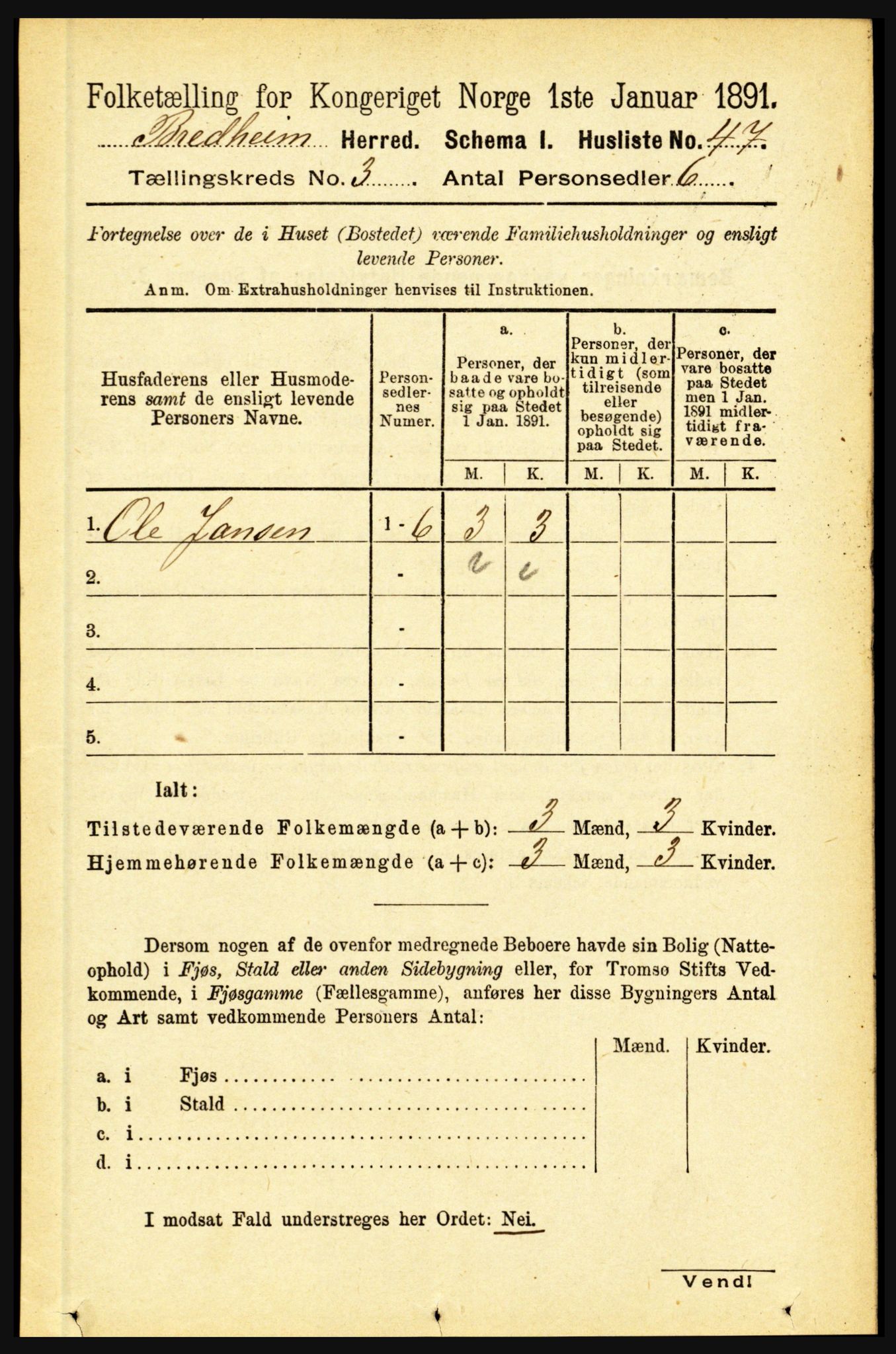 RA, Folketelling 1891 for 1446 Breim herred, 1891, s. 866