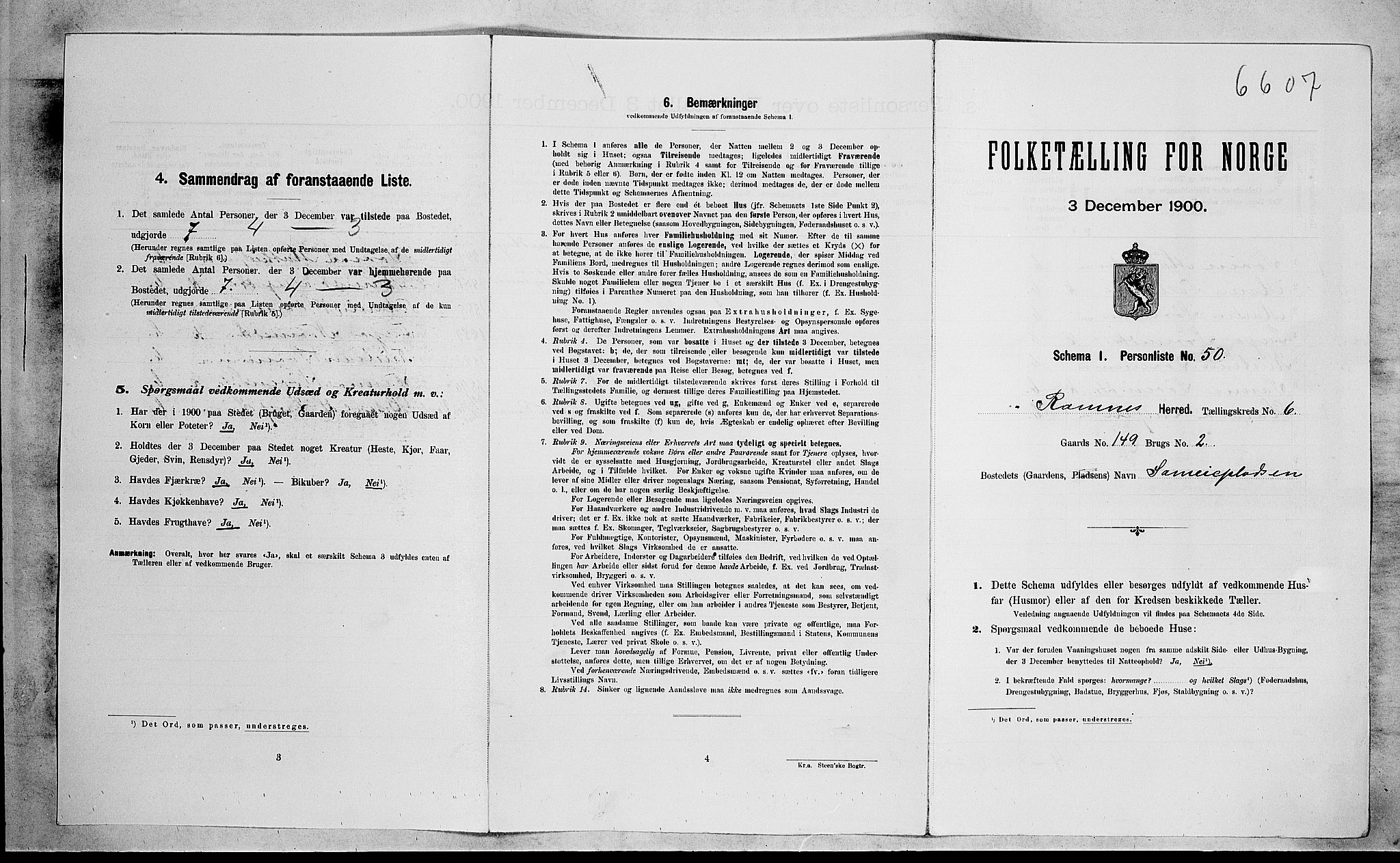 RA, Folketelling 1900 for 0718 Ramnes herred, 1900, s. 1062