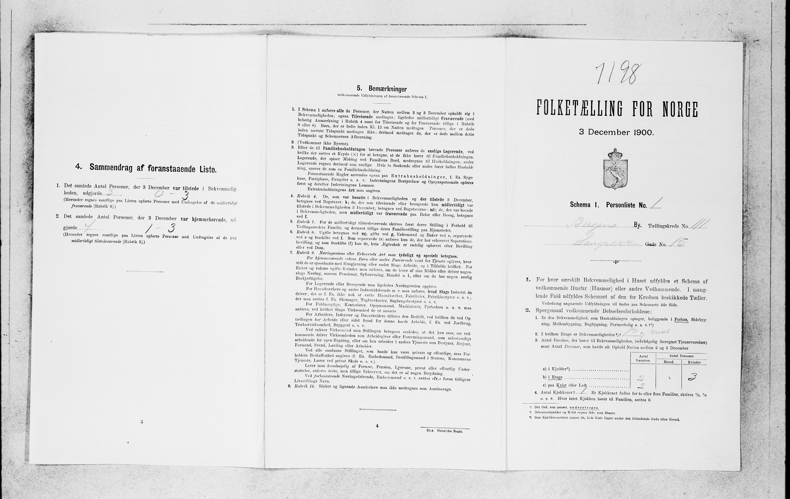 SAB, Folketelling 1900 for 1301 Bergen kjøpstad, 1900, s. 23156