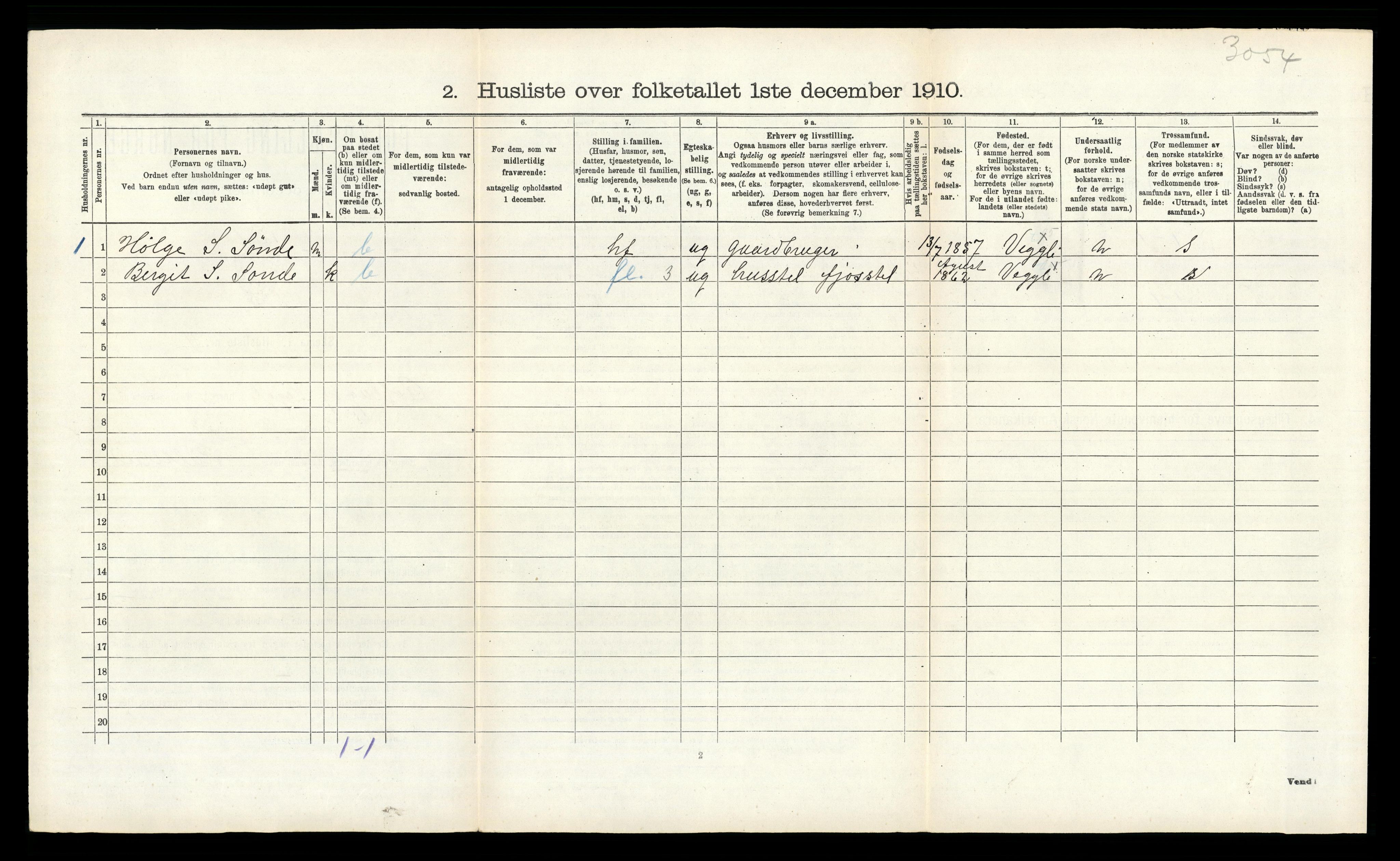 RA, Folketelling 1910 for 0632 Rollag herred, 1910, s. 522