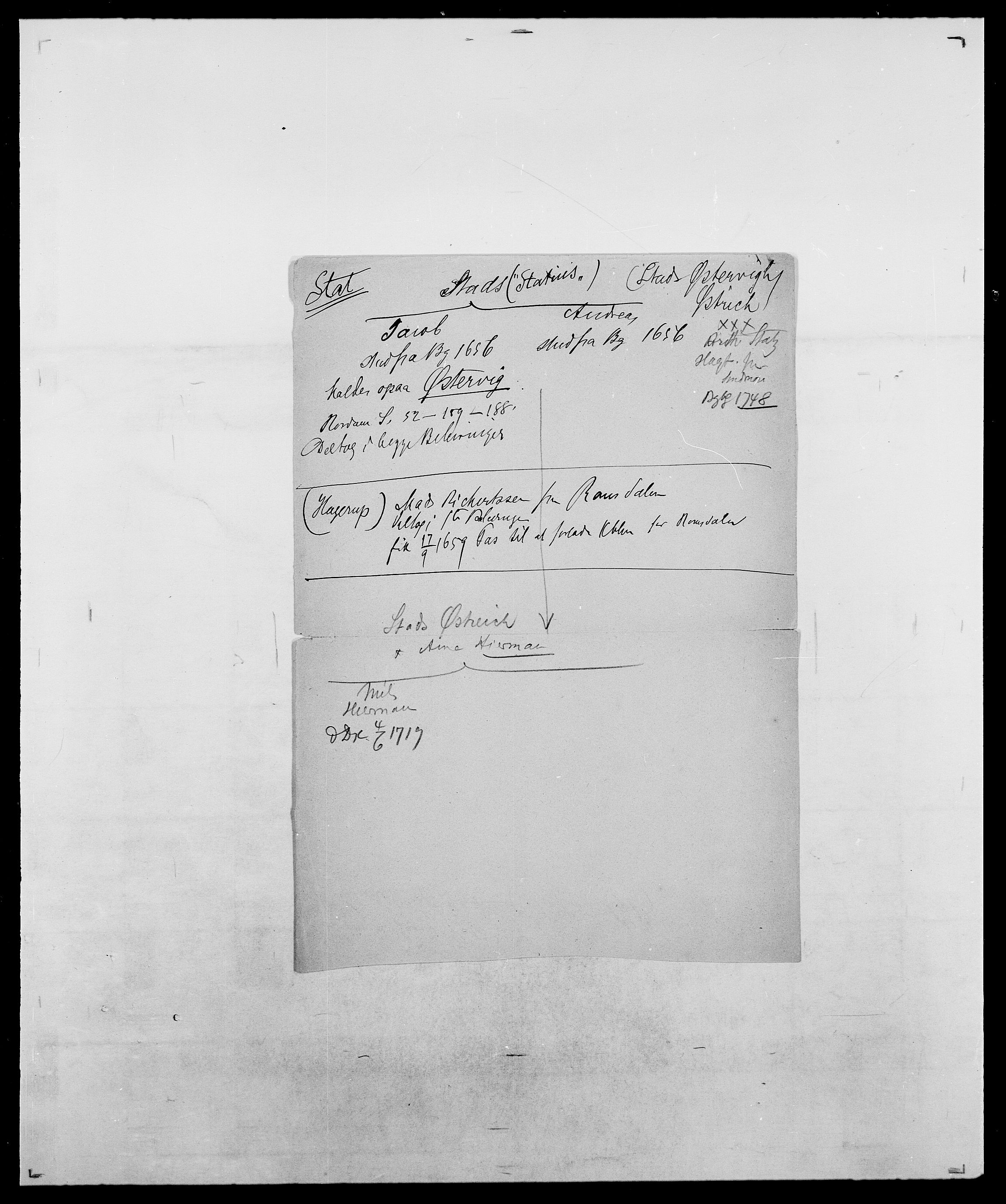 Delgobe, Charles Antoine - samling, AV/SAO-PAO-0038/D/Da/L0036: Skaanør - Staverskov, s. 997
