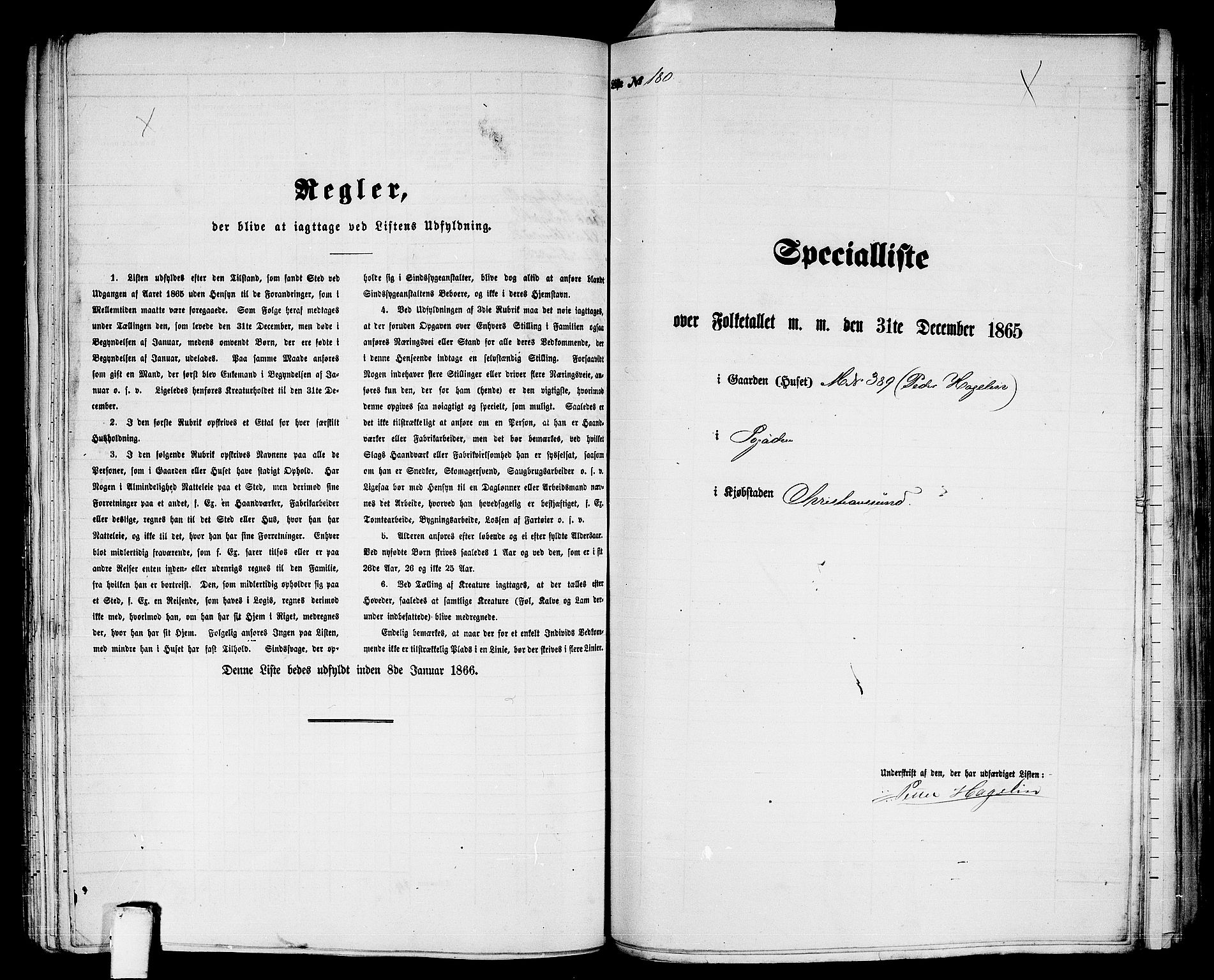 RA, Folketelling 1865 for 1503B Kristiansund prestegjeld, Kristiansund kjøpstad, 1865, s. 368