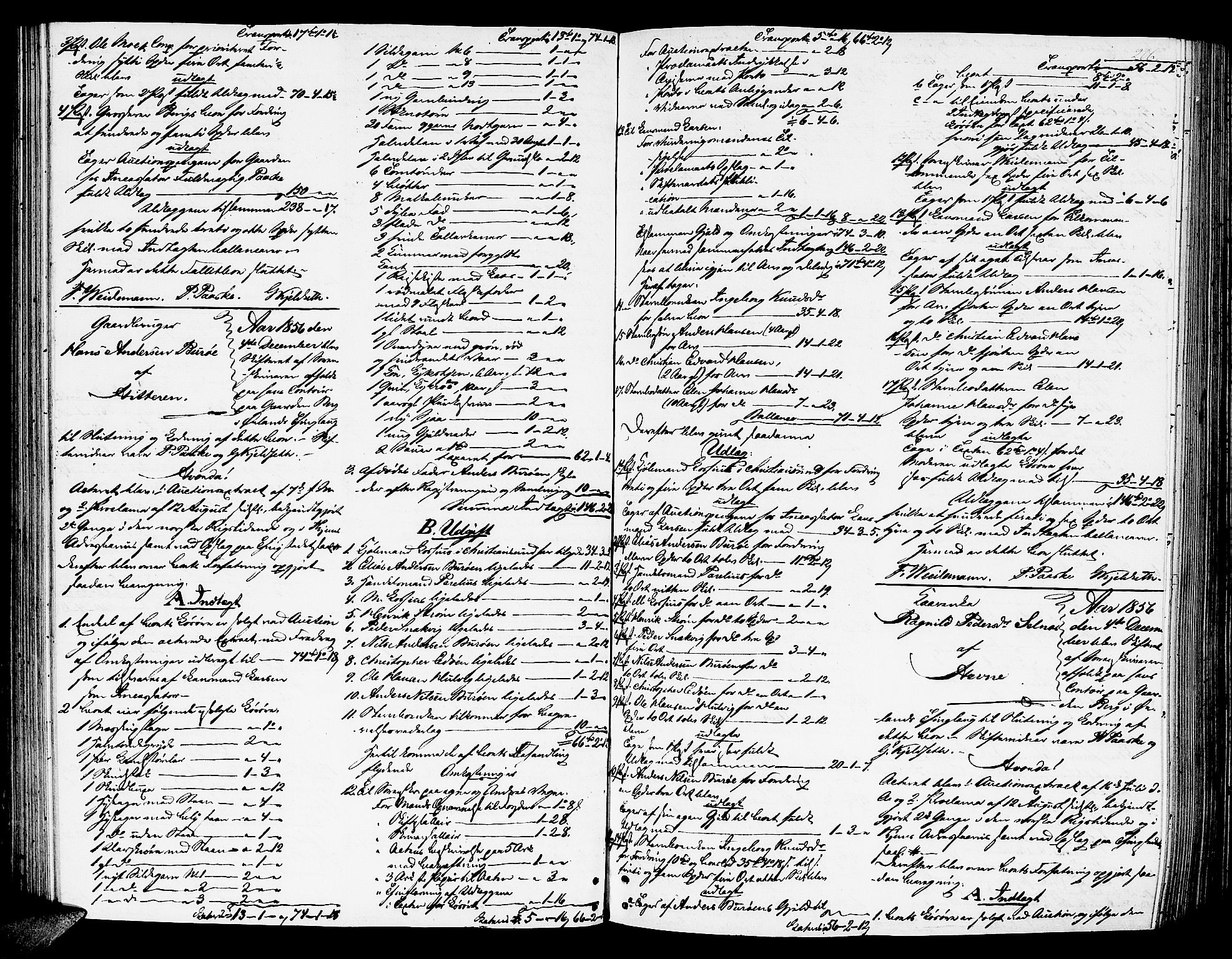 Fosen sorenskriveri, AV/SAT-A-1107/1/3/3A/L0023: Skifteutlodningsprotokoll nr. 2, 1853-1861, s. 206