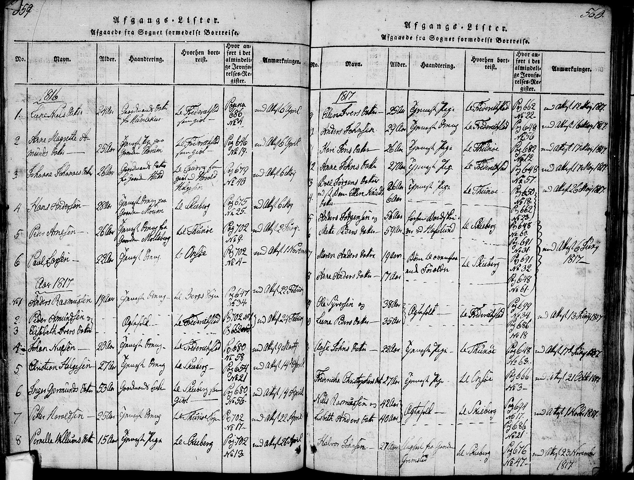 Borge prestekontor Kirkebøker, SAO/A-10903/F/Fa/L0003: Ministerialbok nr. I 3, 1815-1836, s. 559-560