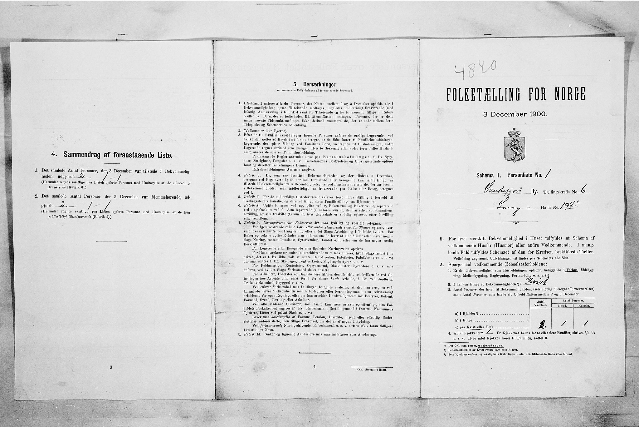 RA, Folketelling 1900 for 0706 Sandefjord kjøpstad, 1900, s. 1672