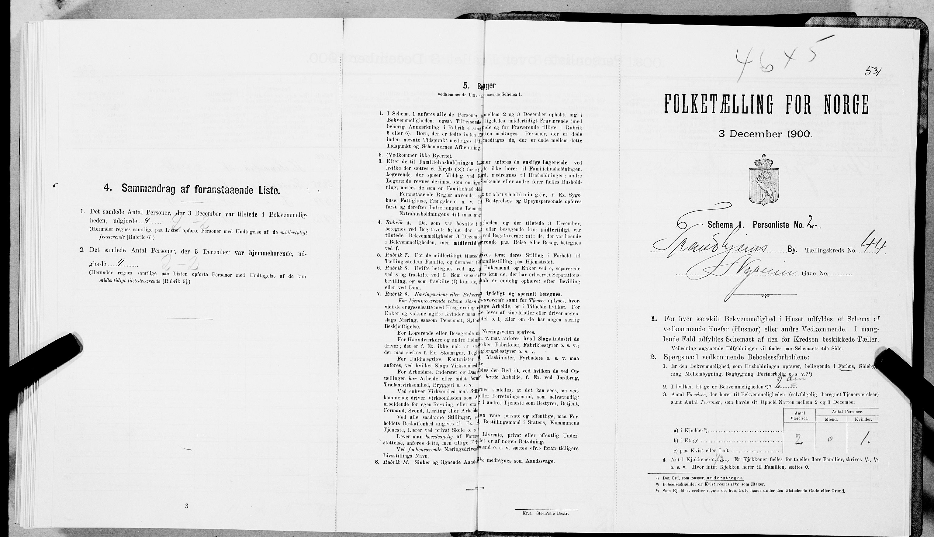 SAT, Folketelling 1900 for 1601 Trondheim kjøpstad, 1900, s. 7281
